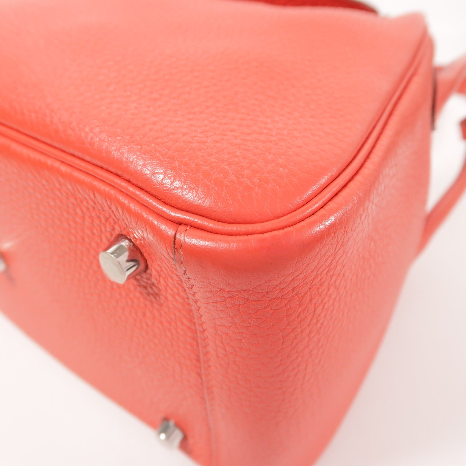 HERMES Clemence皮革Lindy 26銀扣手挽肩背兩用袋