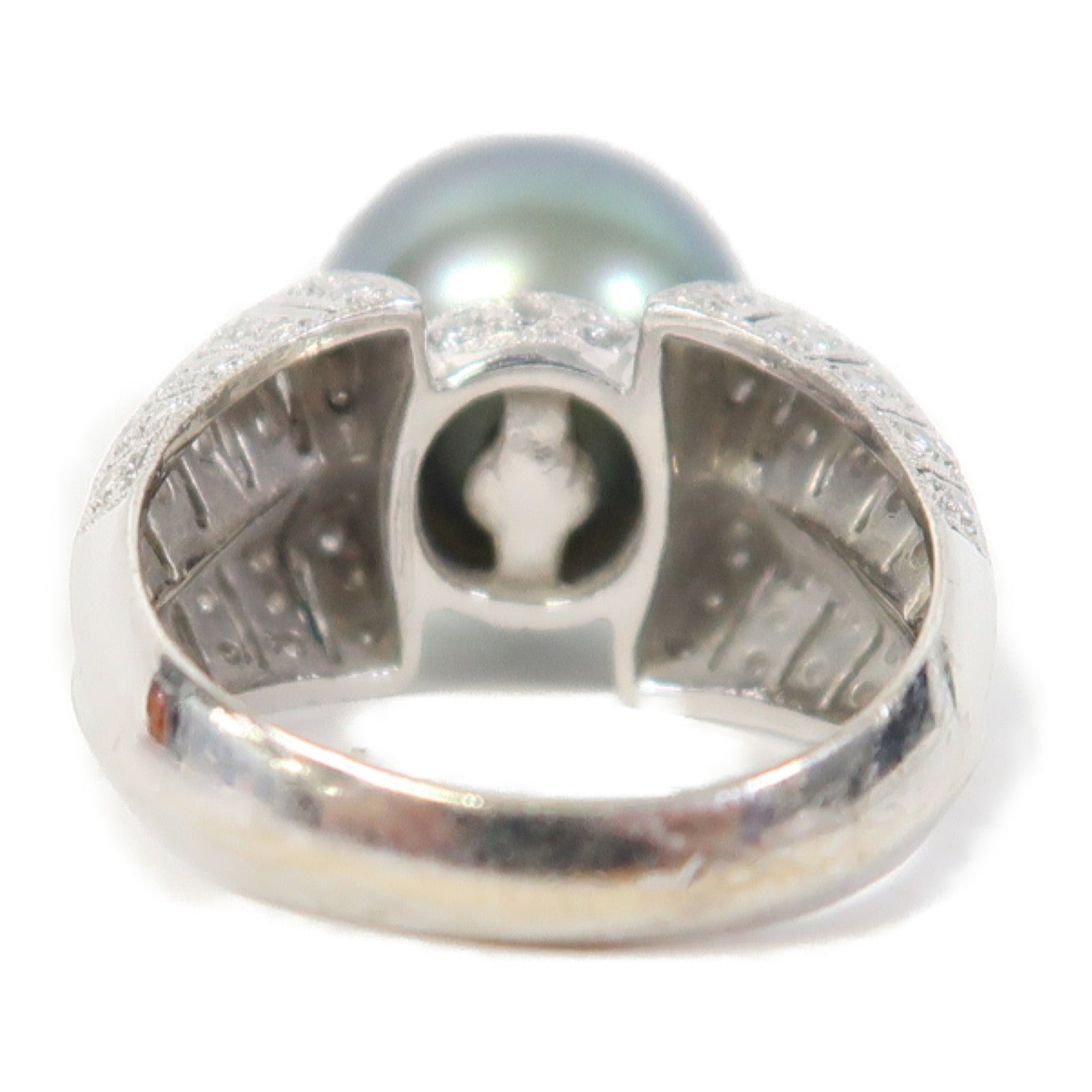 JEWELRY 【激減優惠】18K白金Pearl Ring珍珠戒指US#6