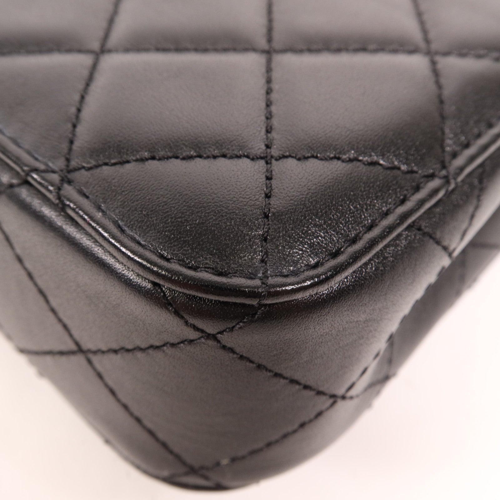 CHANEL 牛皮皮革Chain Shoulder金扣手挽肩背兩用袋