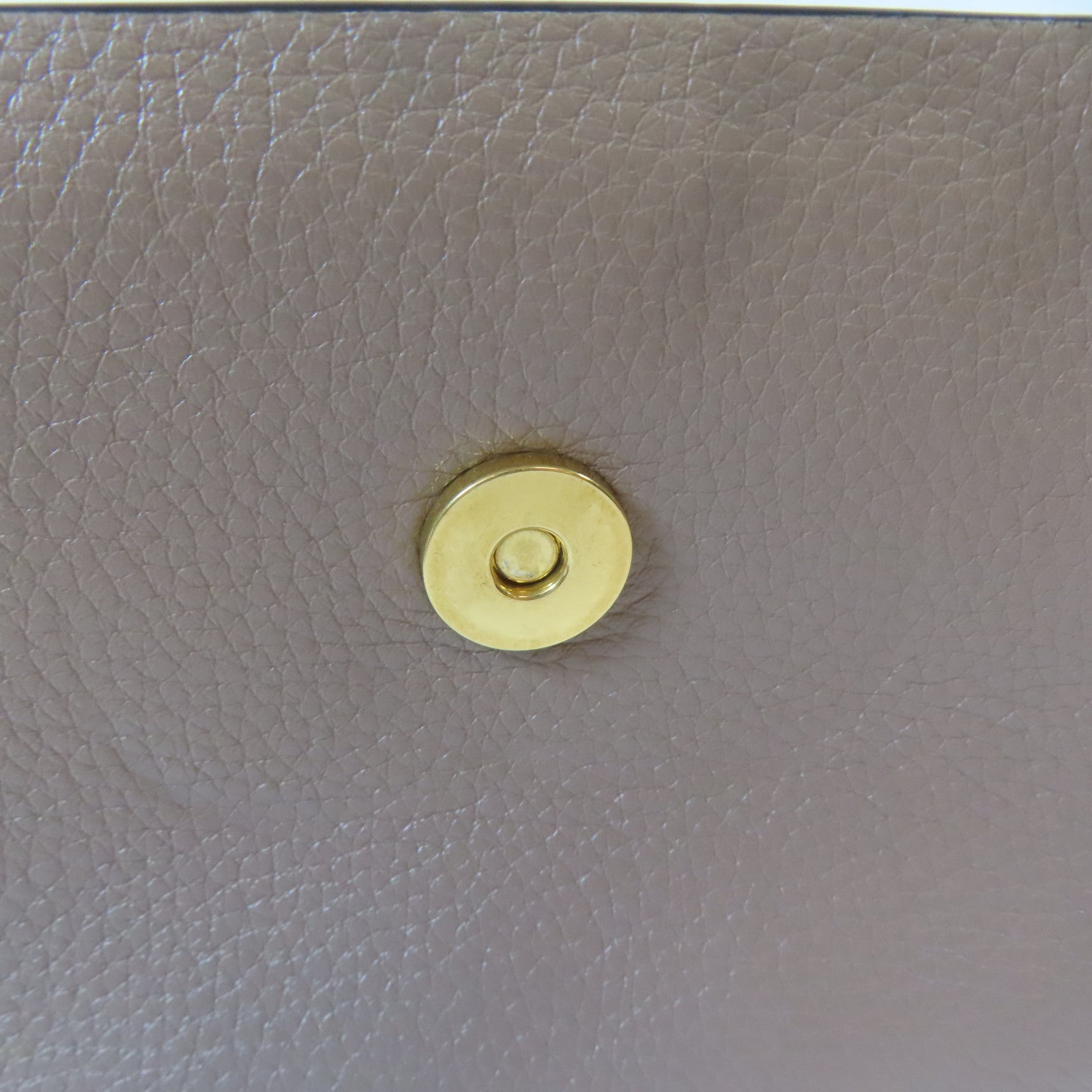 Valentino 牛皮皮革V Ring 2 Way Shoulder Bag金扣手挽肩背兩用袋灰色
