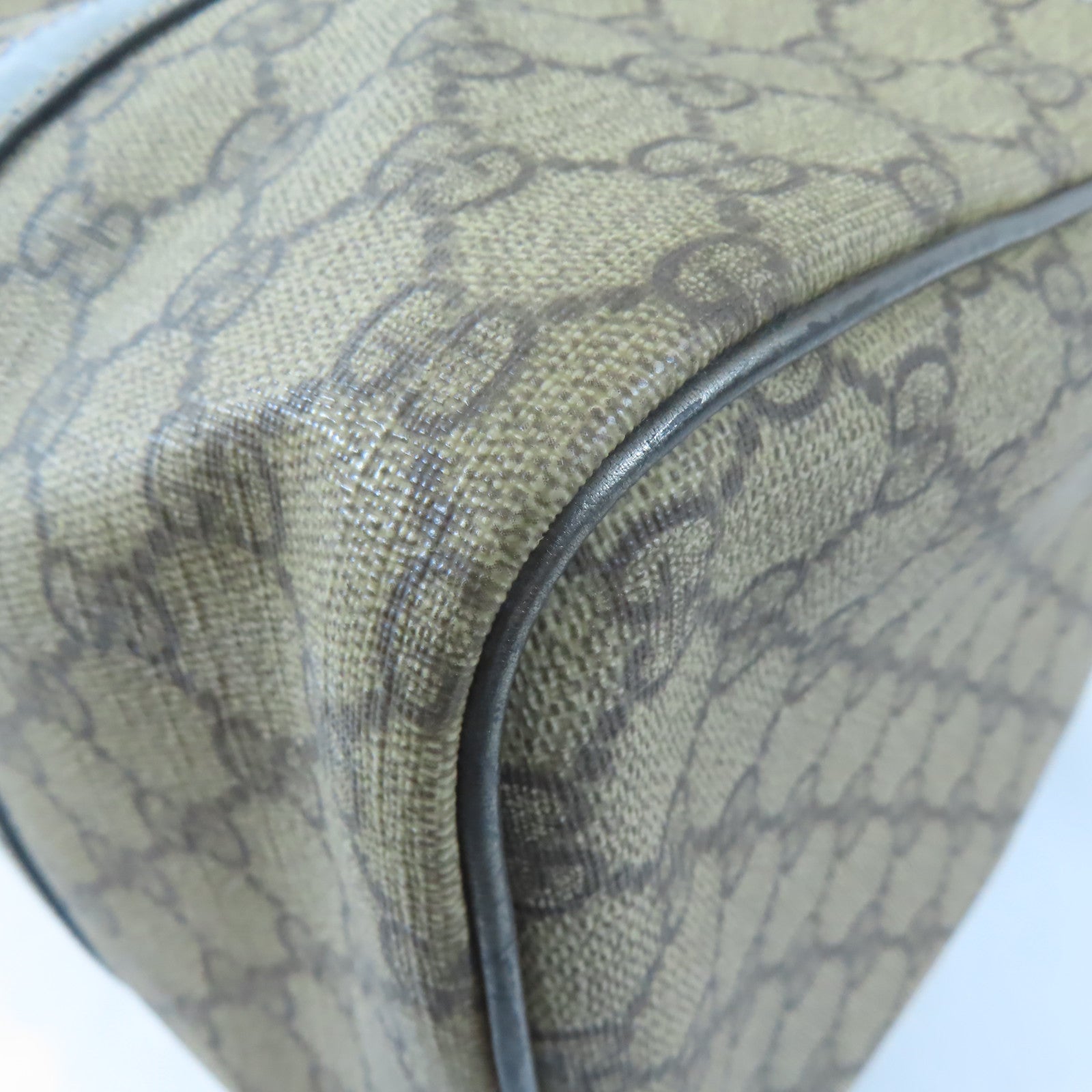 GUCCI GG GHW Boston Bag Hand Bag 193603 Coated Canvas Brown