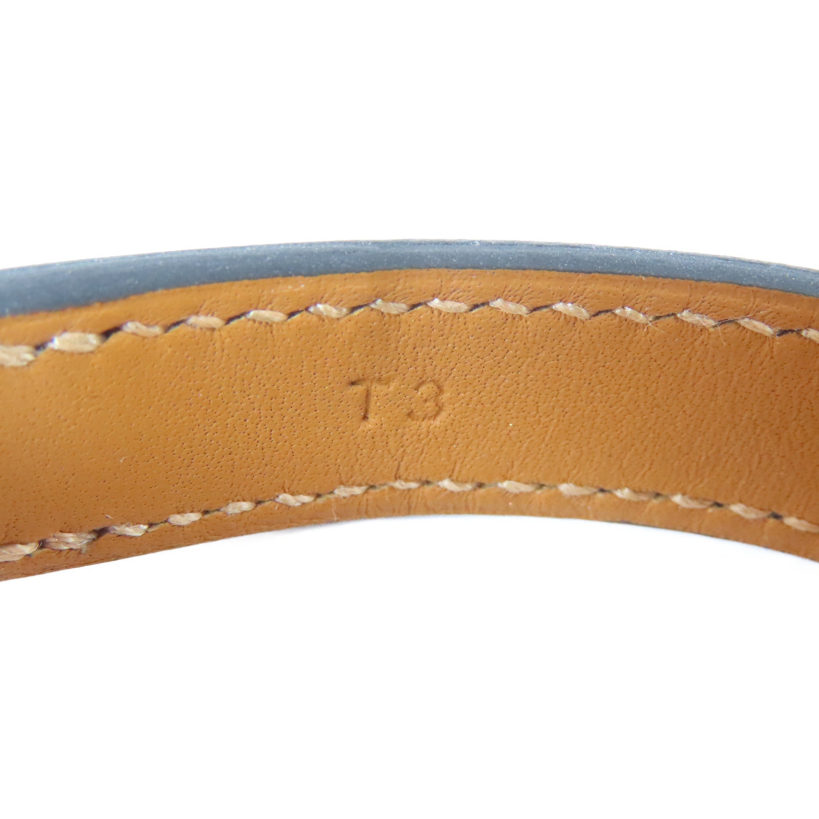 HERMES Swift皮革O'Kelly Bracelet金扣手鐲黑色