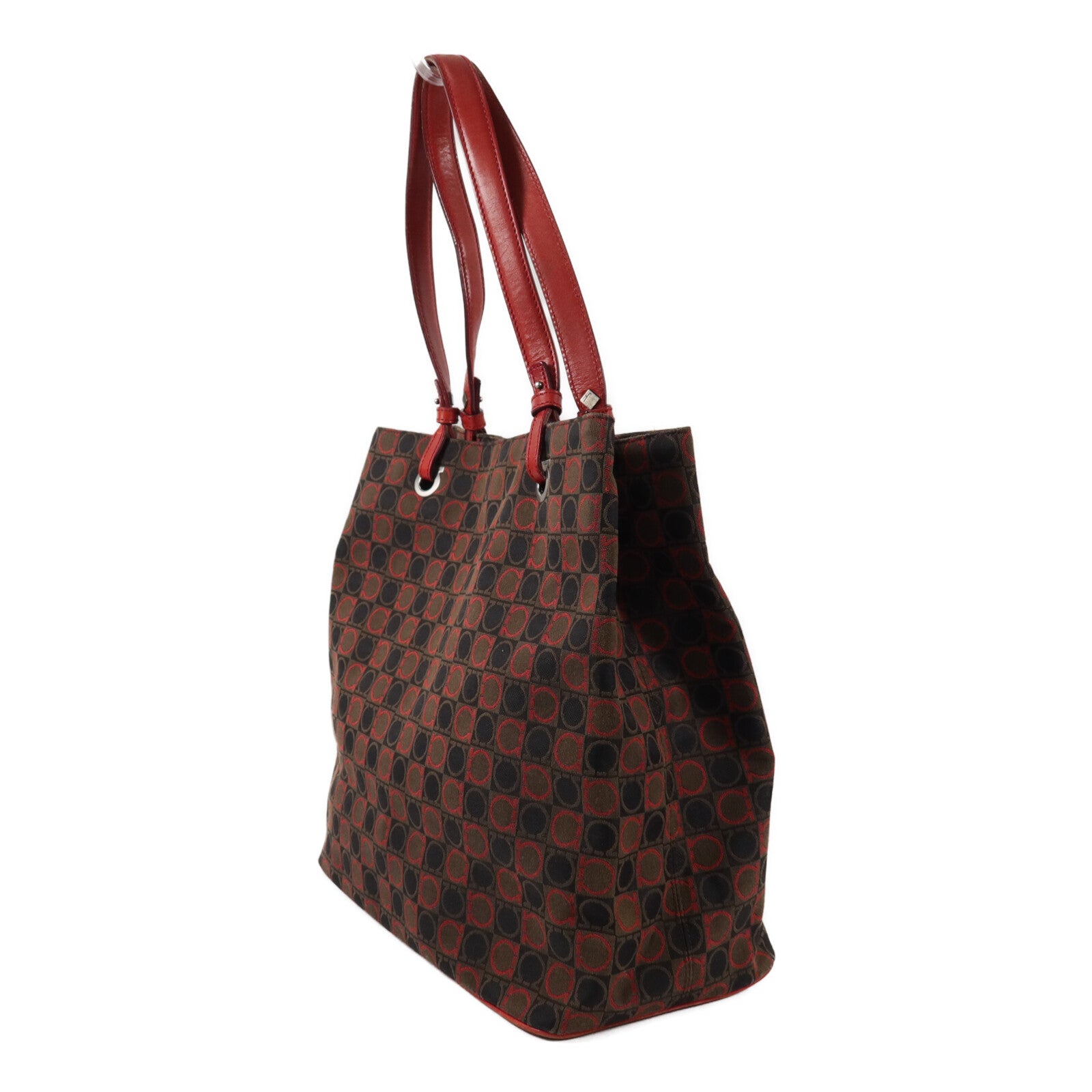 Salvatore Ferragamo 帆布Gancini Tote Bag手挽袋