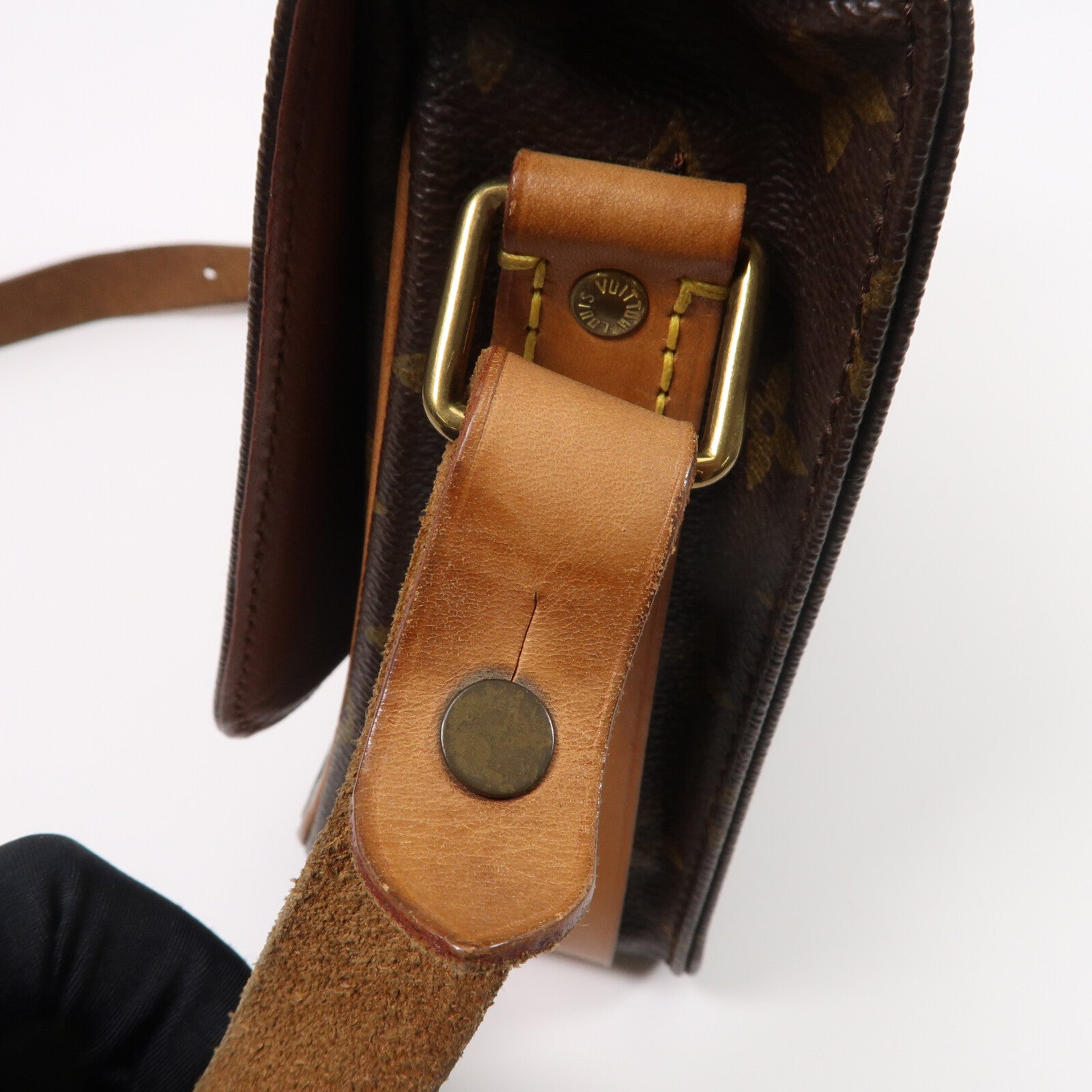 LOUIS VUITTON Monogram Cartouchiere MM肩背袋