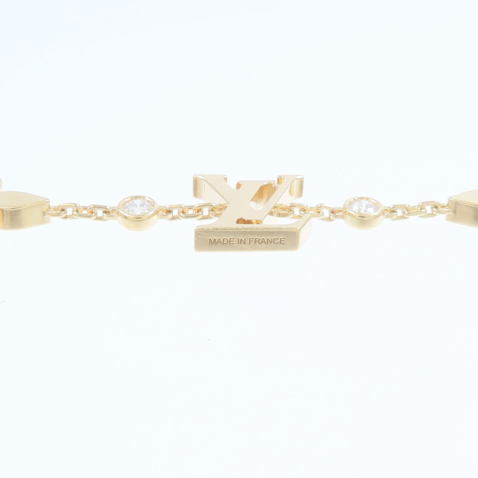 LOUIS VUITTON 18K黃金Idylle Blossom Monogram Bracelet鑽石手鏈