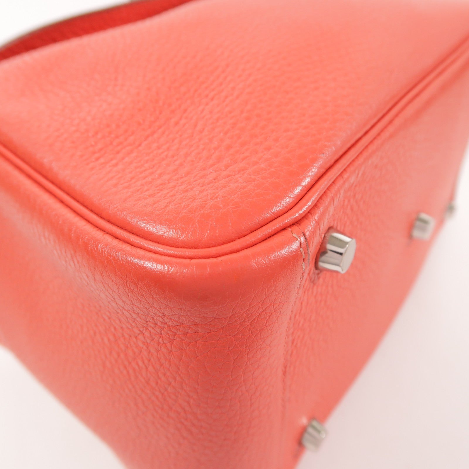 HERMES Clemence皮革Lindy 26銀扣手挽肩背兩用袋