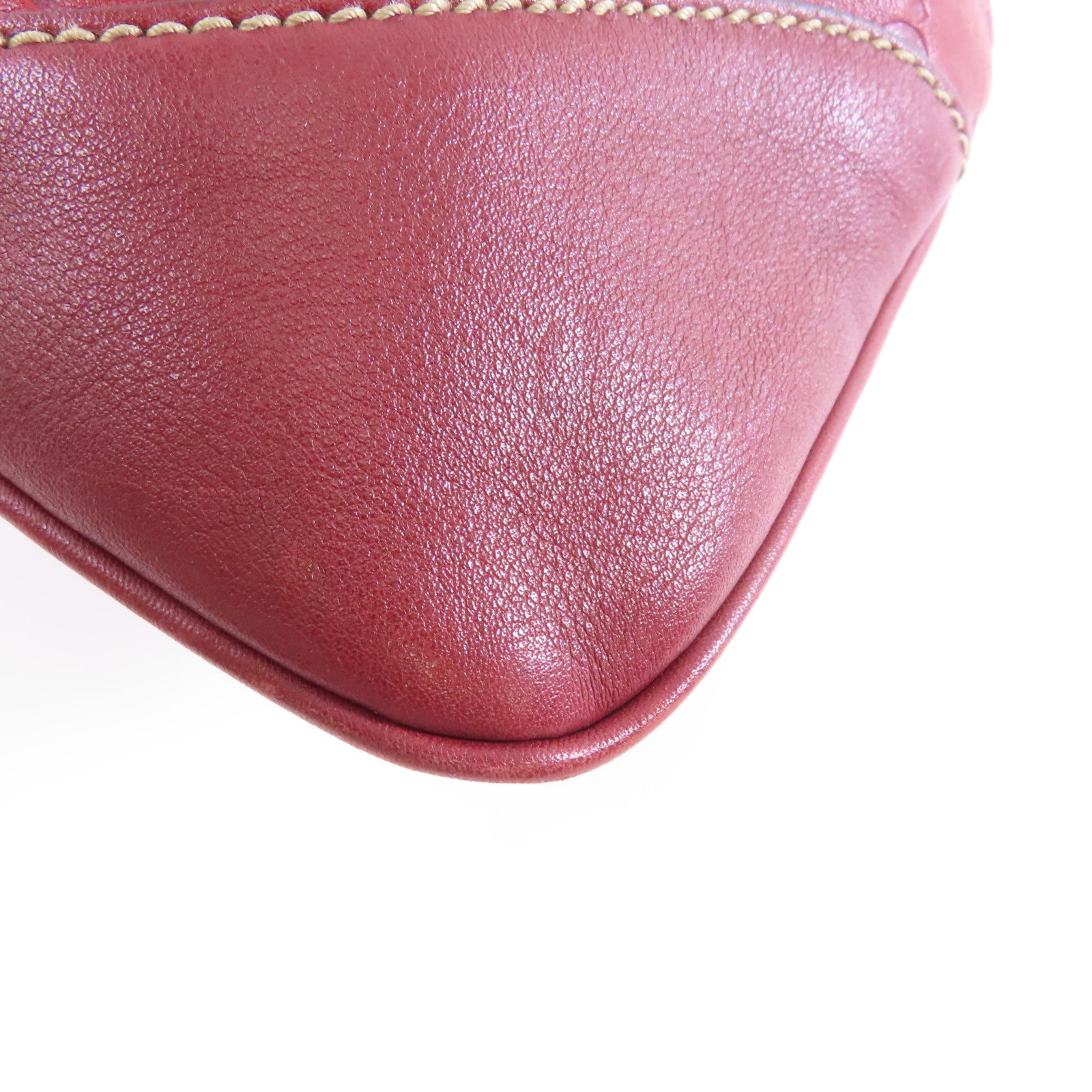 GUCCI 牛皮皮革Shoulder Bag金扣肩背袋紅色