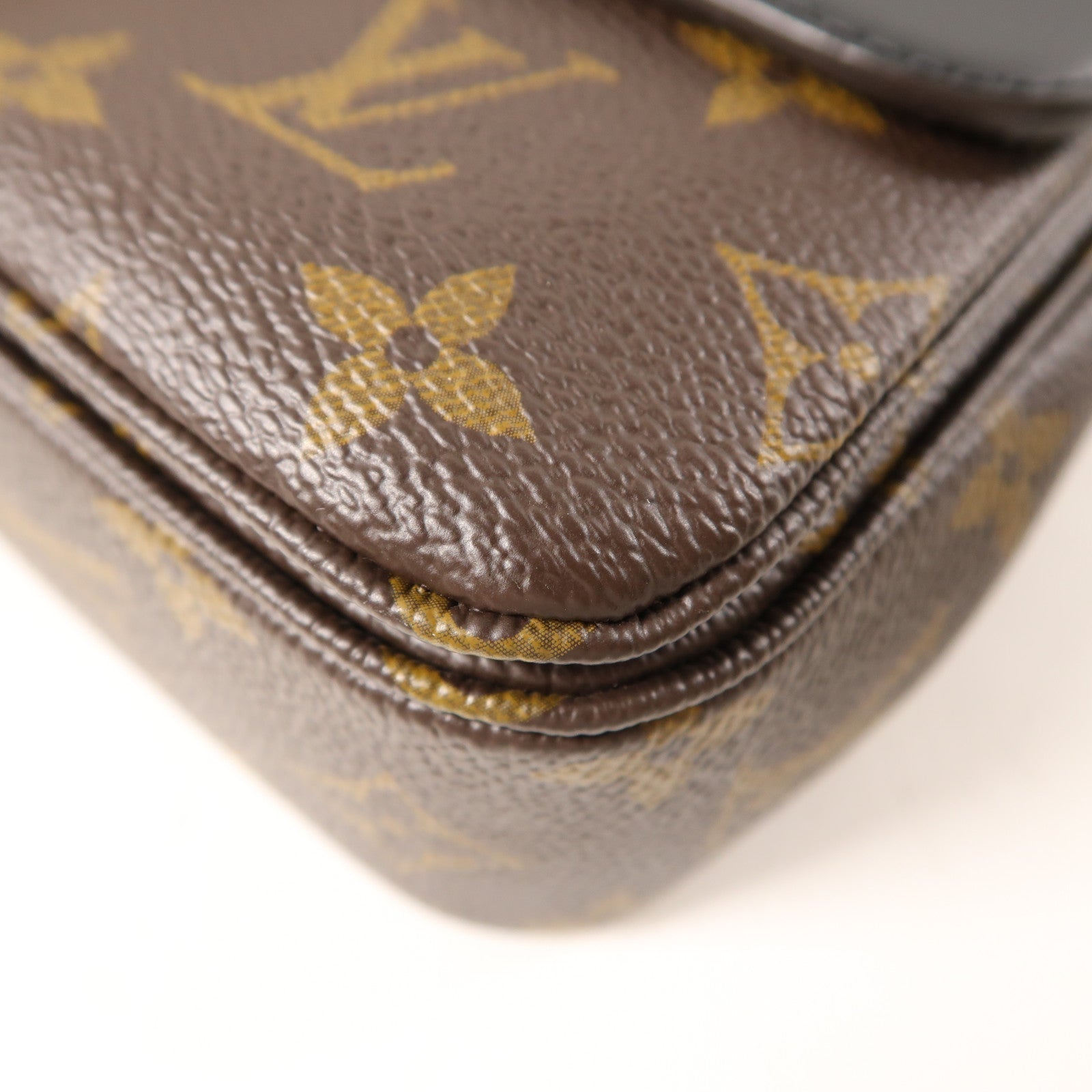 LOUIS VUITTON Monogram Marceau金扣肩背袋棕色