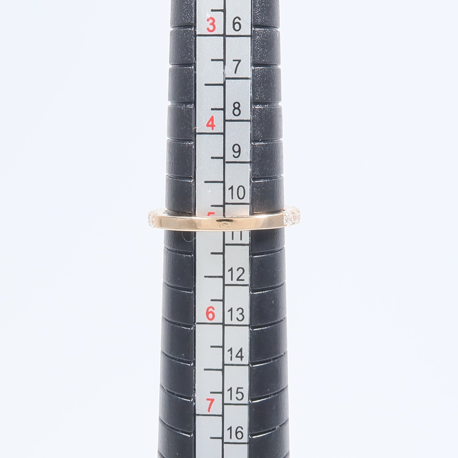 HERMES 18K玫瑰金Finesse Ring鑽石戒指