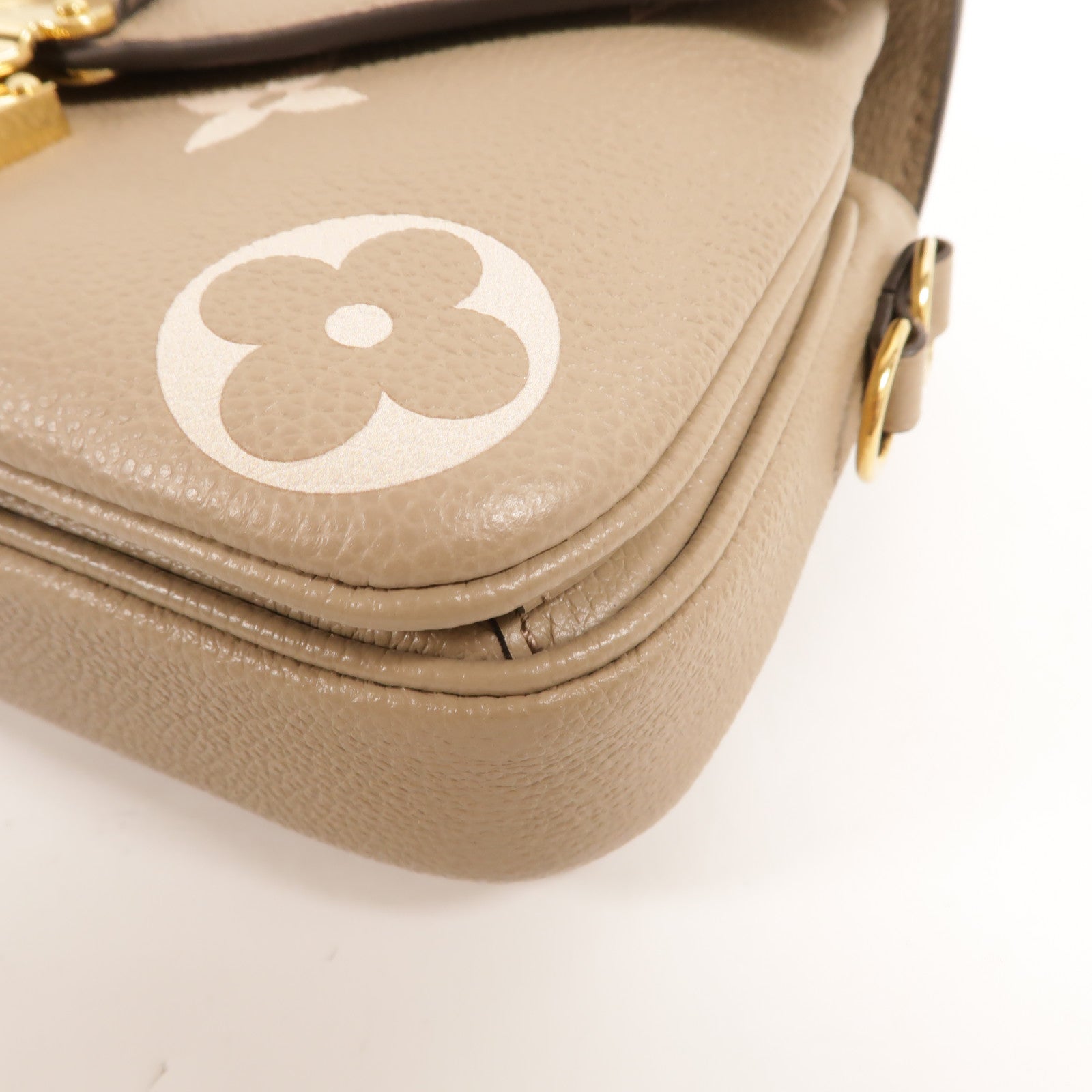 LOUIS VUITTON Monogram Empreinte Pochette Metis East West金扣手挽肩背兩用袋