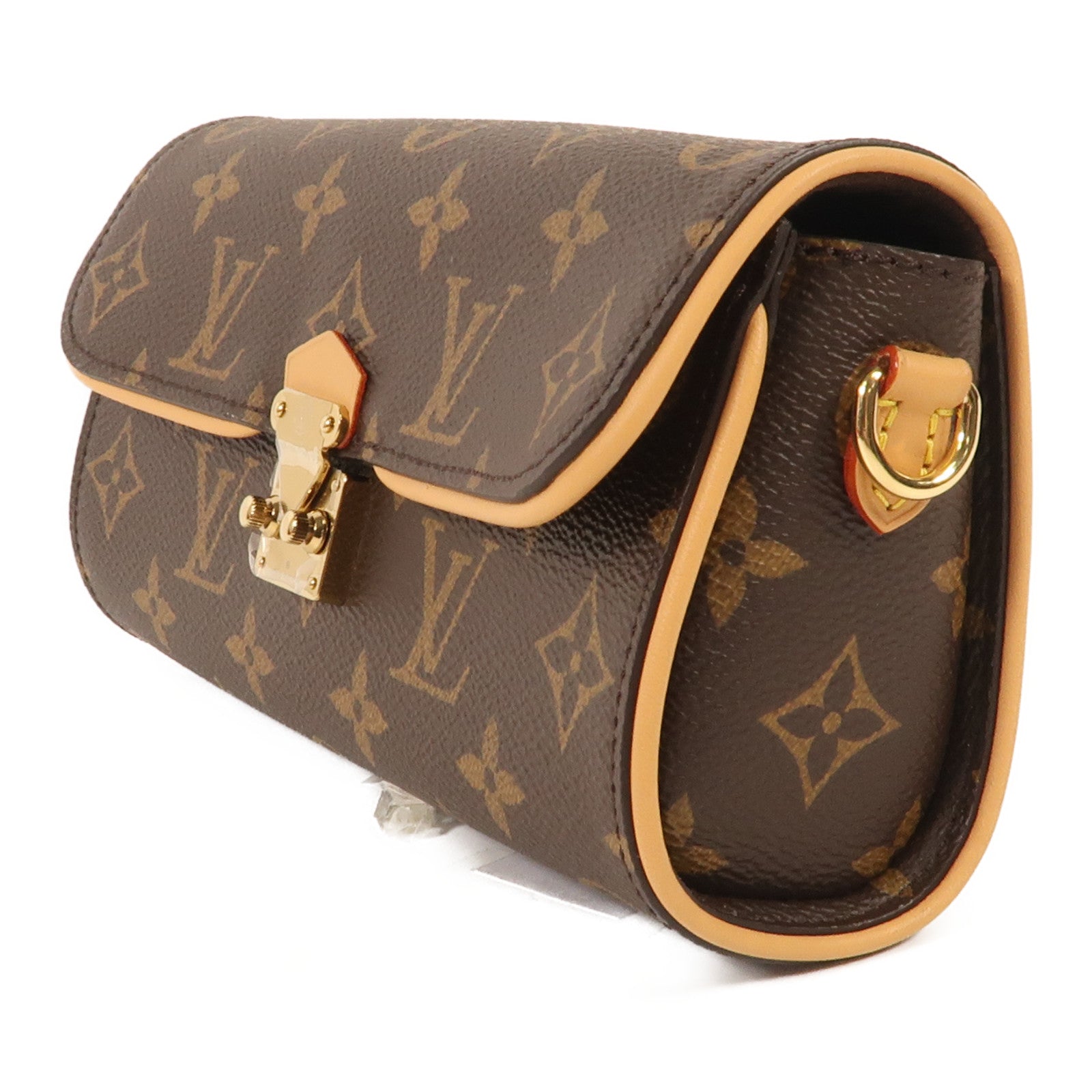 LOUIS VUITTON Monogram Pochette Camille金扣手挽肩背兩用袋