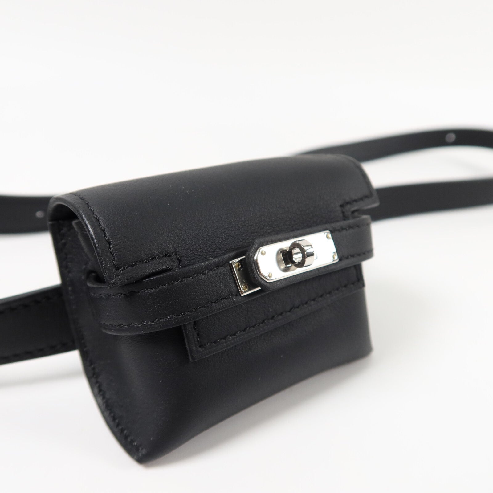 HERMES Swift皮革Kelly Moove肩背袋Noir