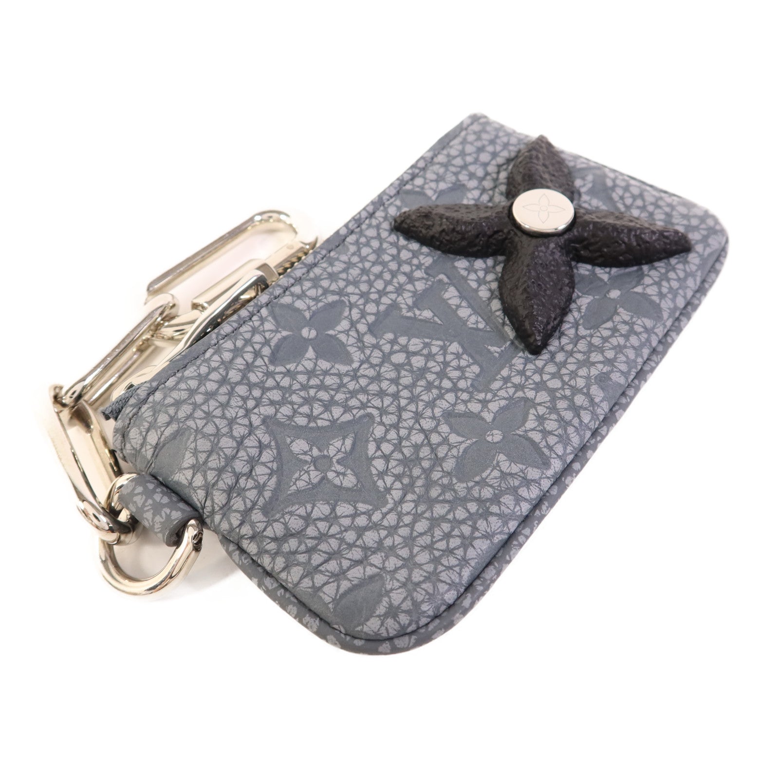 LOUIS VUITTON 【激減優惠】Monogram Taurillon Coin Case銀扣零錢包