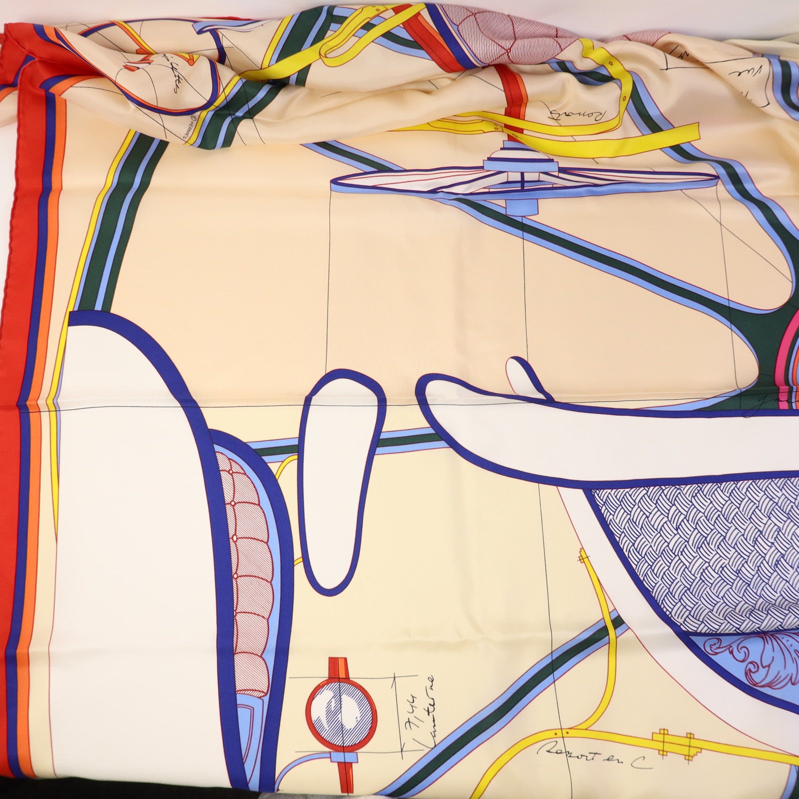 HERMES 絲質Scarf 140X140絲巾