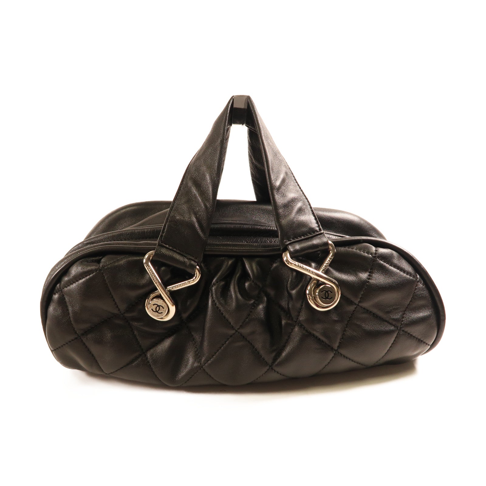 CHANEL 【激減優惠】羊皮皮革Shoulder Bag銀扣肩背袋