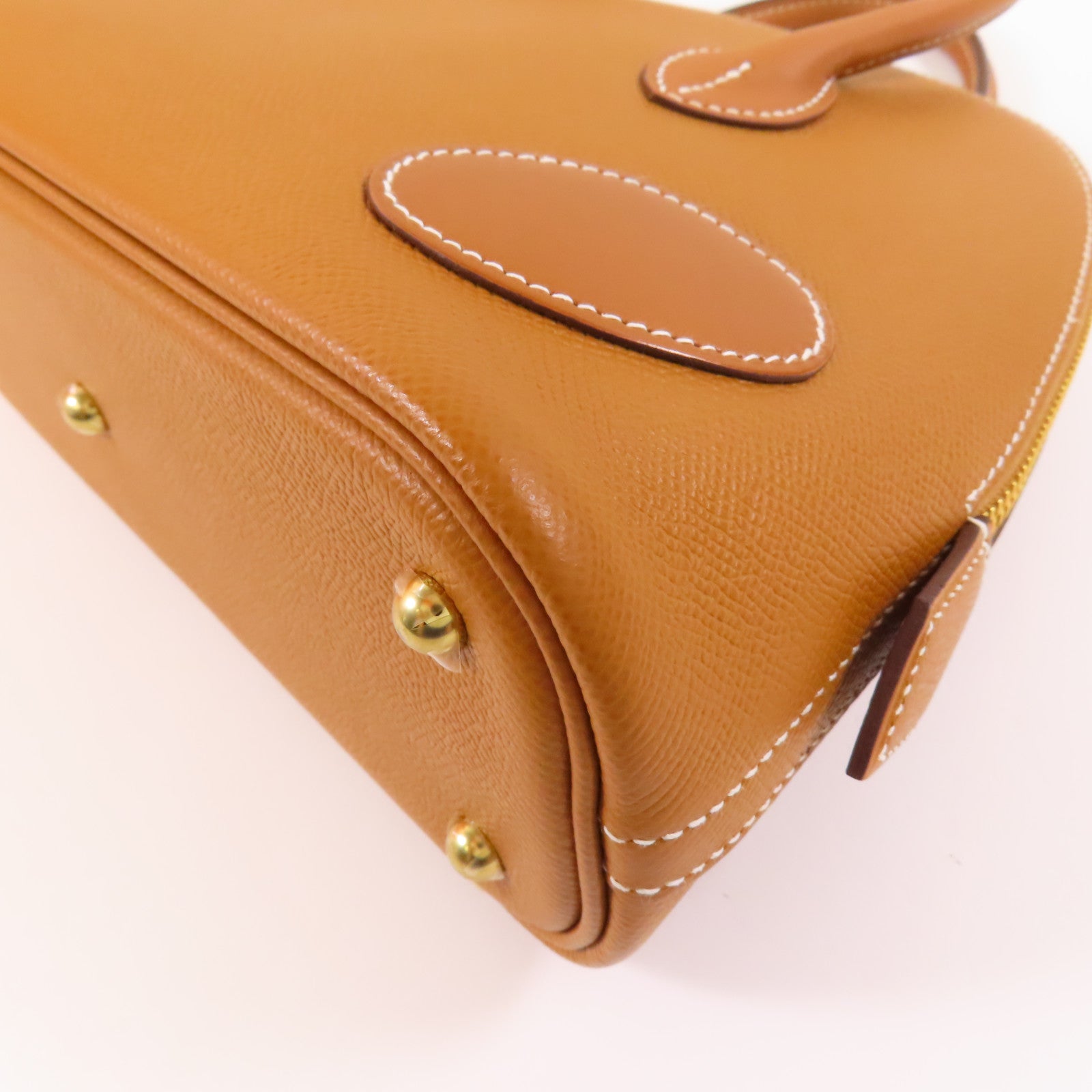 HERMES Epsom皮革Bolide 1923 Desordre 25金扣手挽肩背兩用袋37 Gold