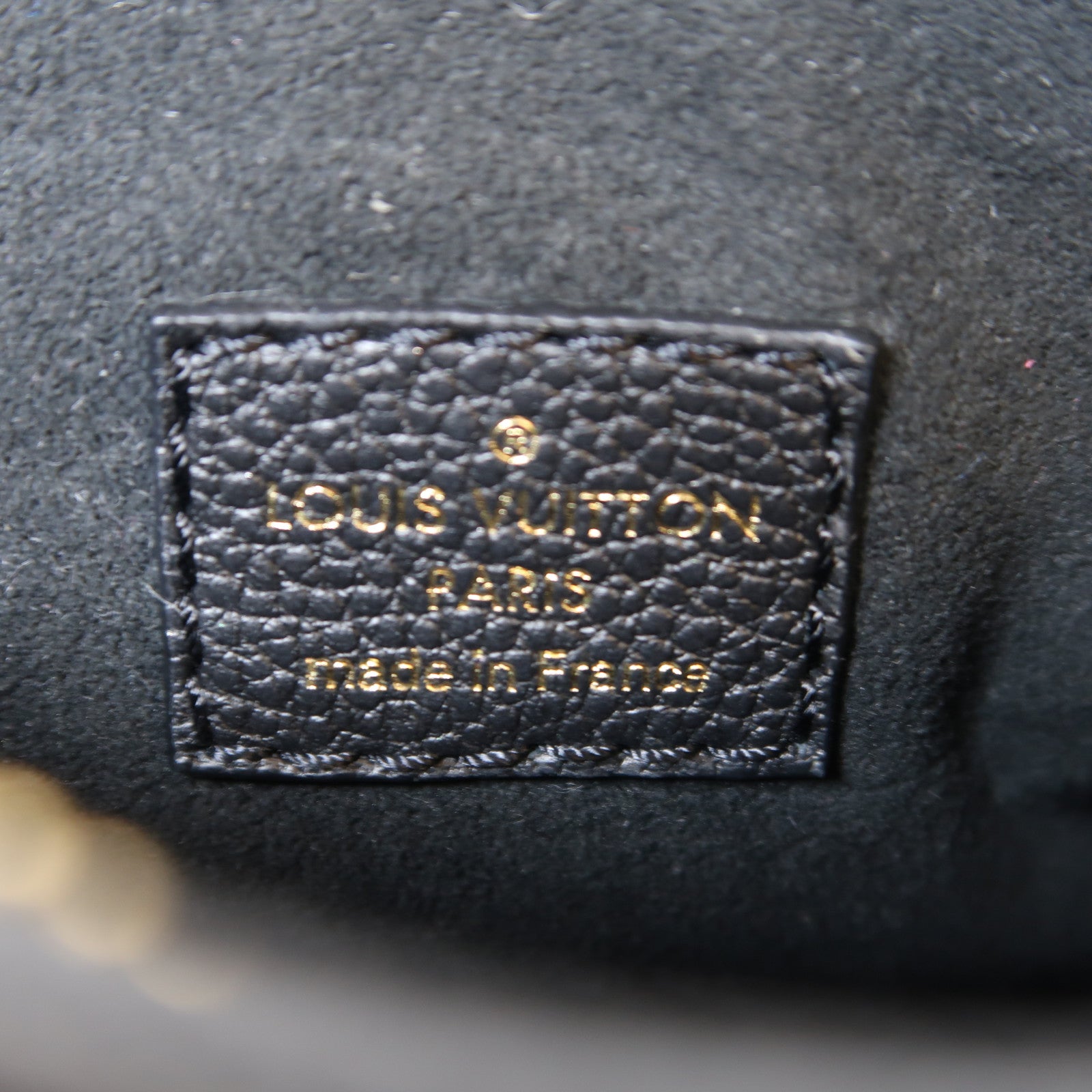 LOUIS VUITTON Monogram Empreinte Nano Speedy金扣手挽肩背兩用袋黑色
