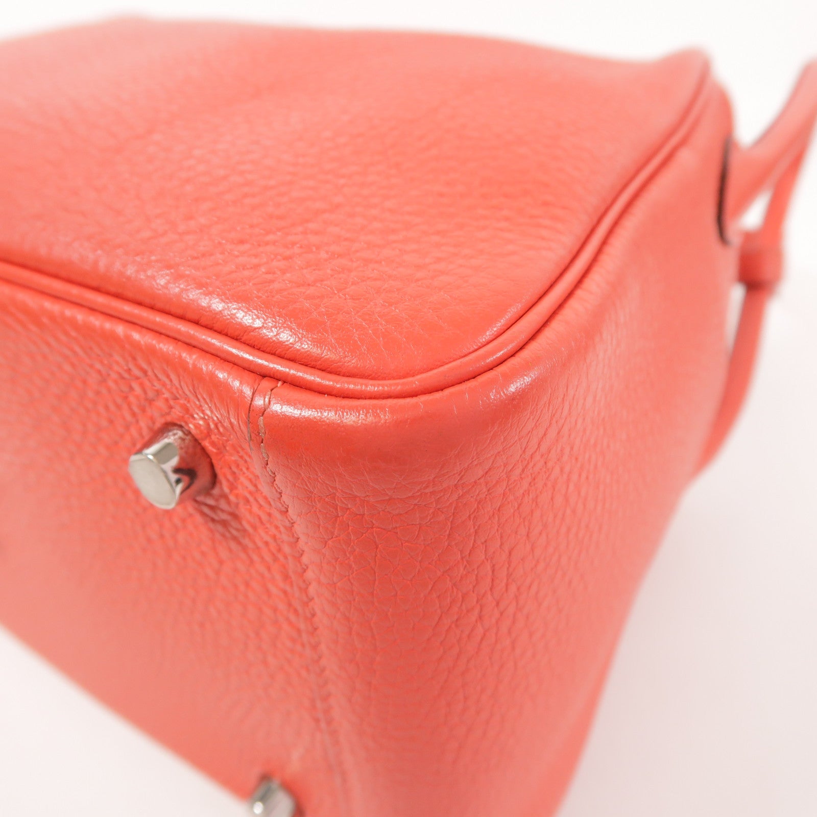 HERMES Clemence皮革Lindy 26銀扣手挽肩背兩用袋