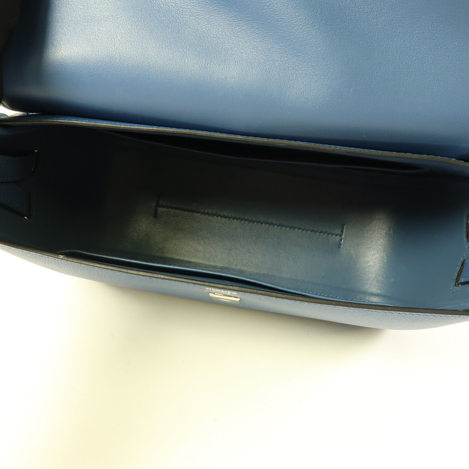 HERMES Epsom皮革/Swift皮革Harnais銀扣肩背袋Colvert