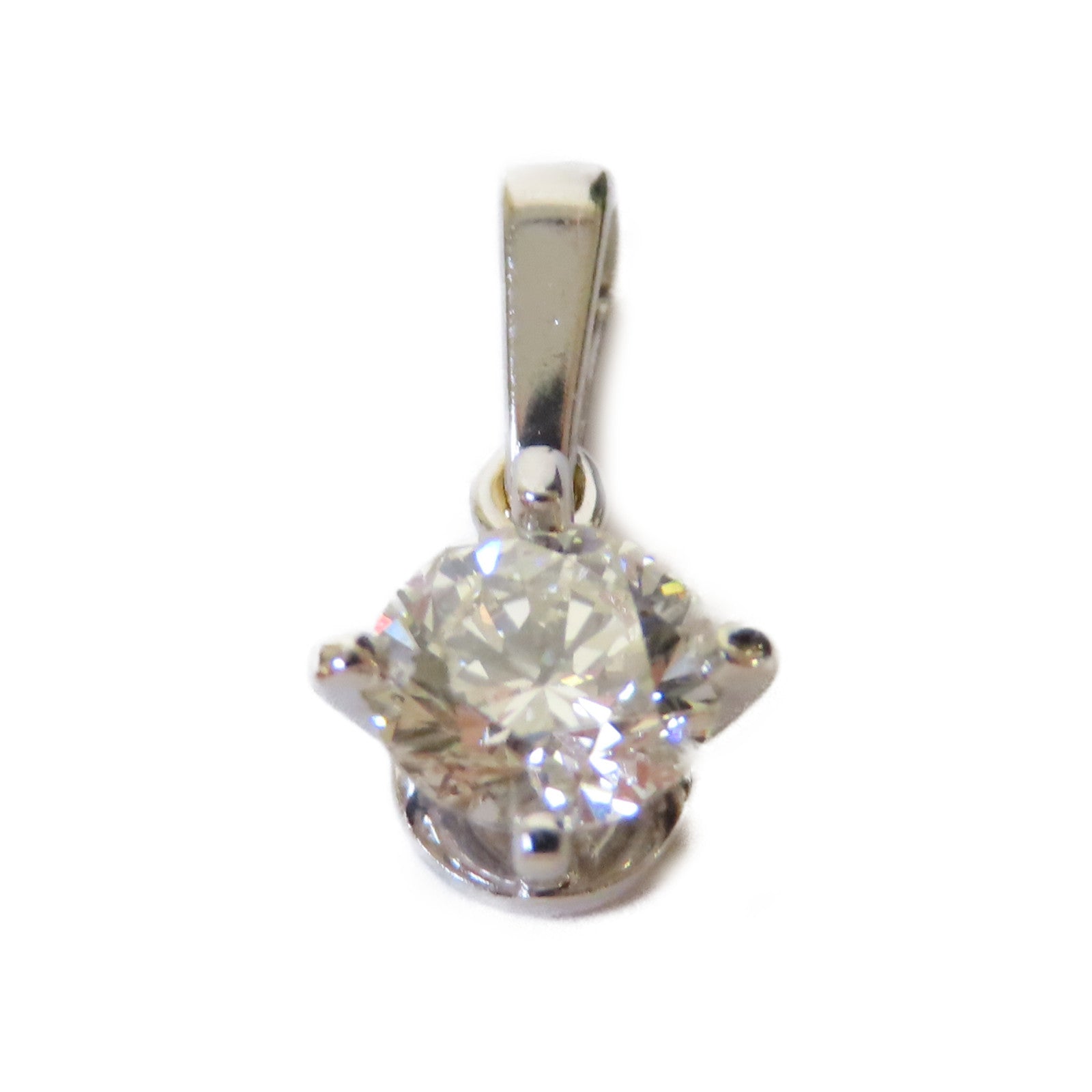 JEWELRY 18K白金/0.35ct鑽石Diamond Pendant Top吊墜頭扣