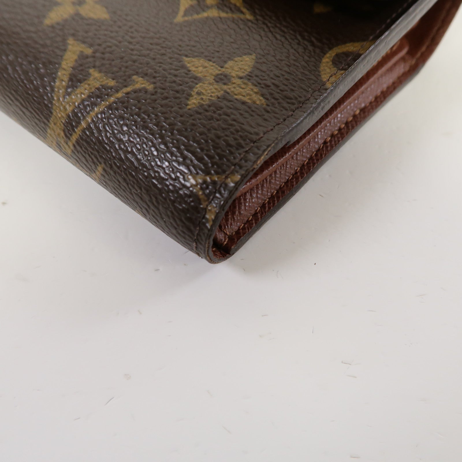 LOUIS VUITTON Monogram Portefeuille Alexandra金扣錢包啡色