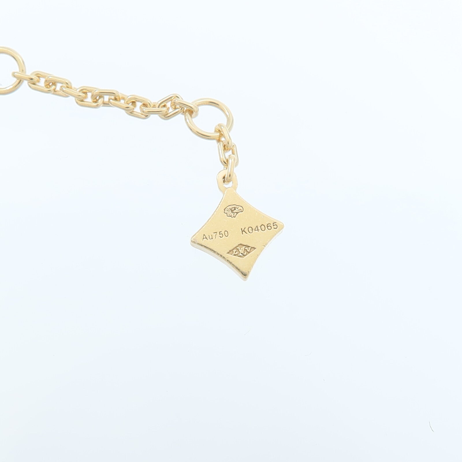 LOUIS VUITTON 18K黃金Idylle Blossom Monogram Bracelet鑽石手鏈