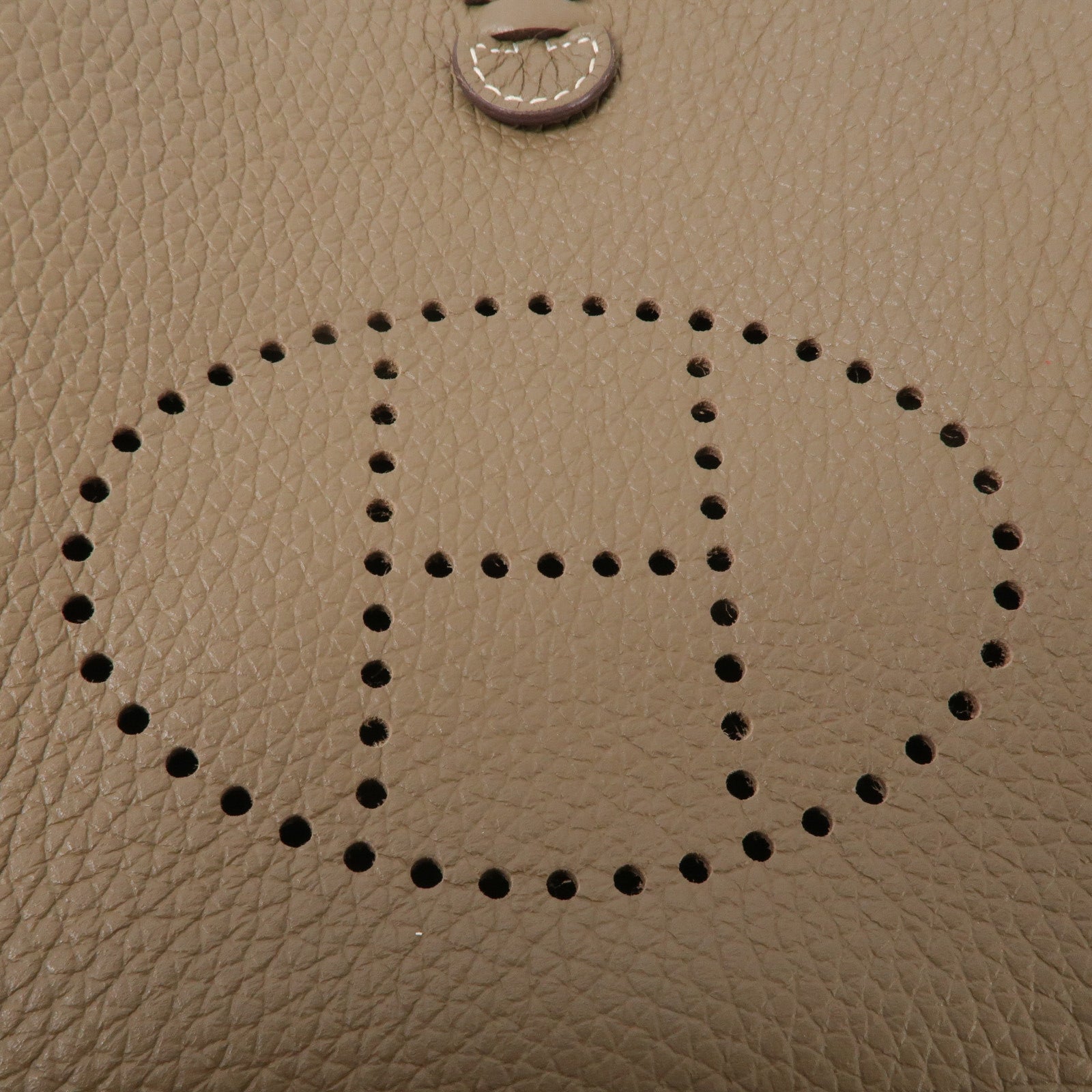 HERMES Clemence皮革Evelyne TPM肩背袋Etoupe