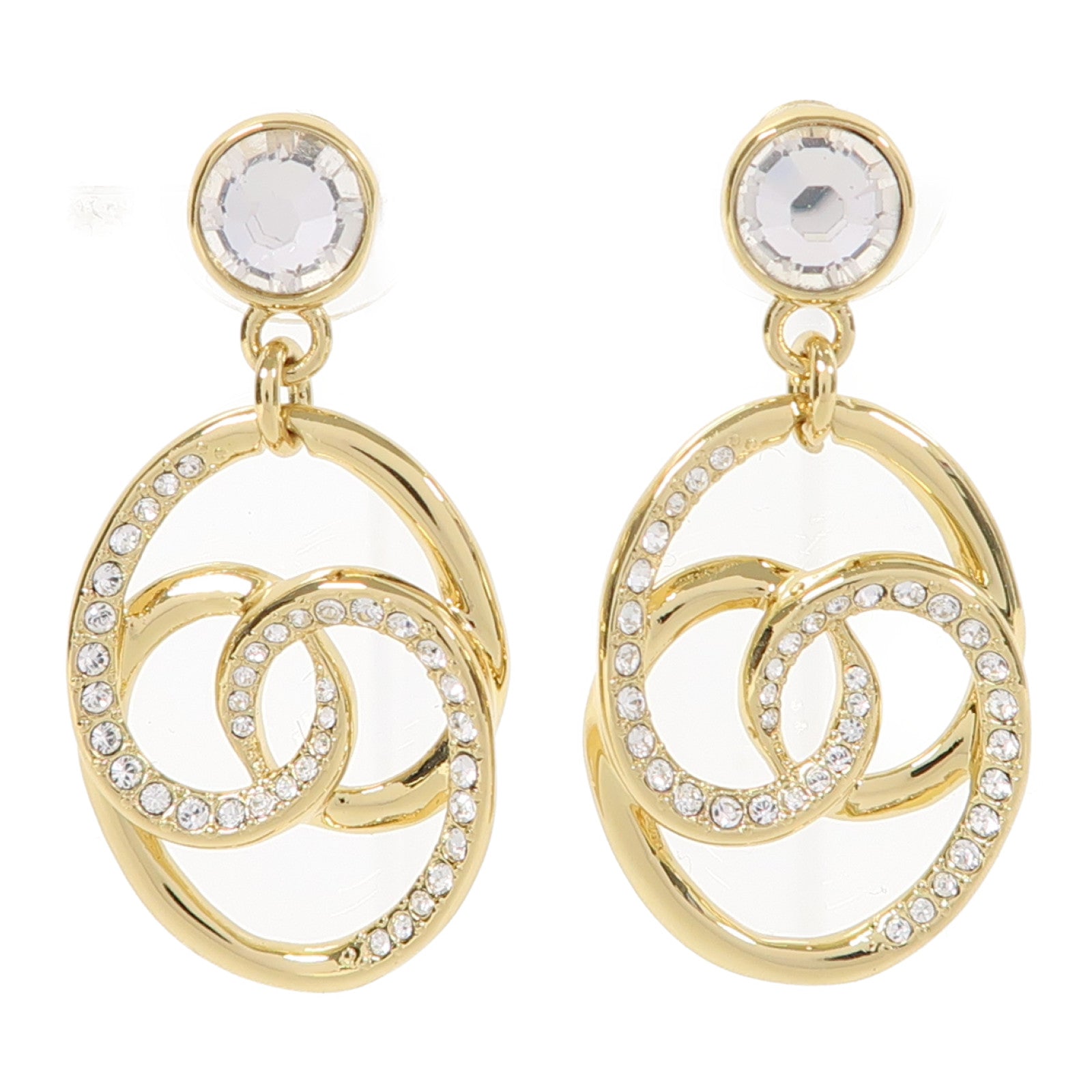CHANEL 金屬Earrings耳環金色
