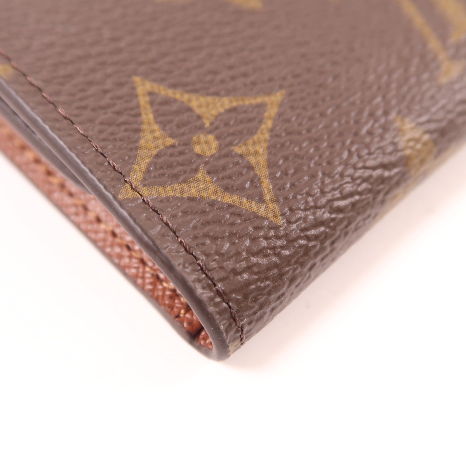 LOUIS VUITTON Monogram 6 Key Holder金扣鎖匙包棕色