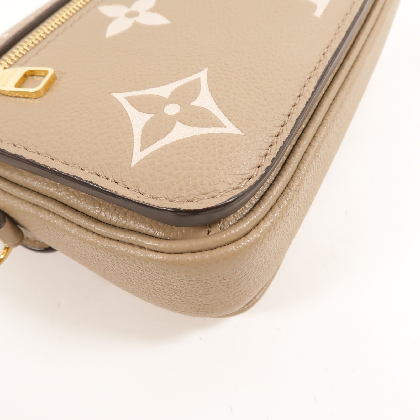 LOUIS VUITTON Monogram Empreinte Pochette Metis East West金扣手挽肩背兩用袋