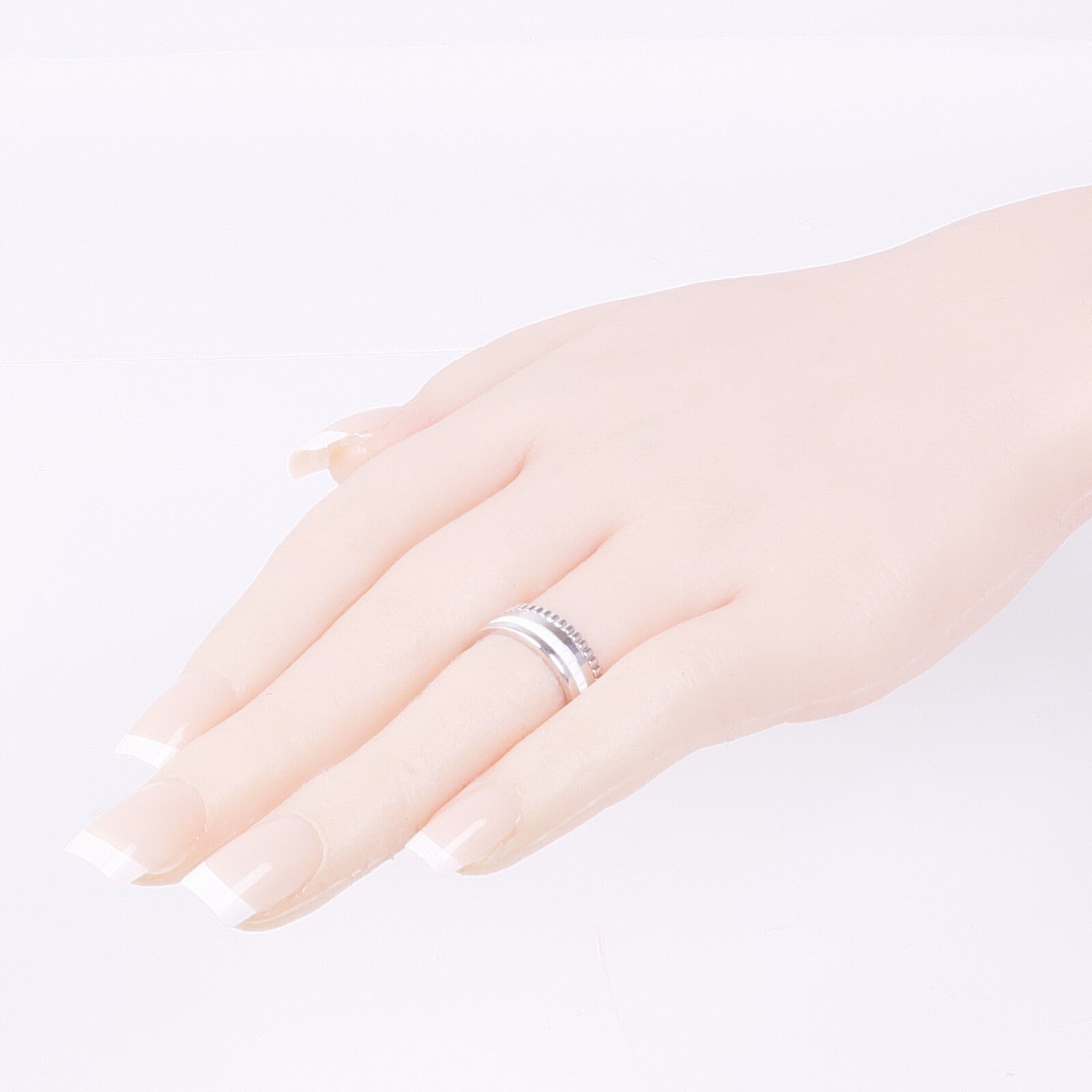 Boucheron 18K白金Quatre Double White Ring戒指Boucheron#53/US#6.25