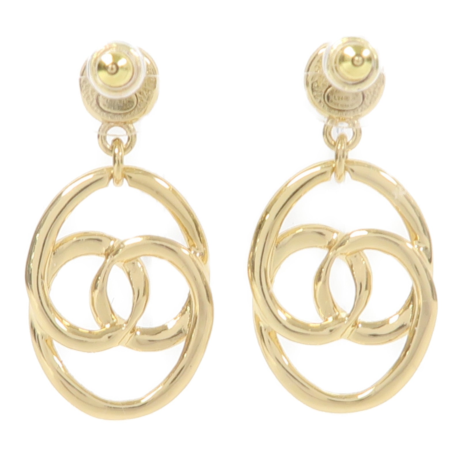 CHANEL 金屬Earrings耳環金色