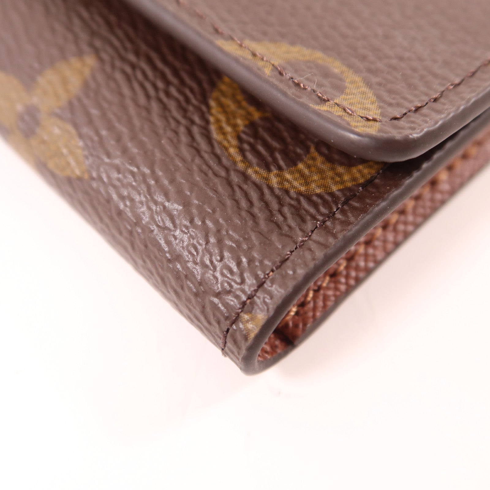 LOUIS VUITTON Monogram 6 Key Holder金扣鎖匙包棕色