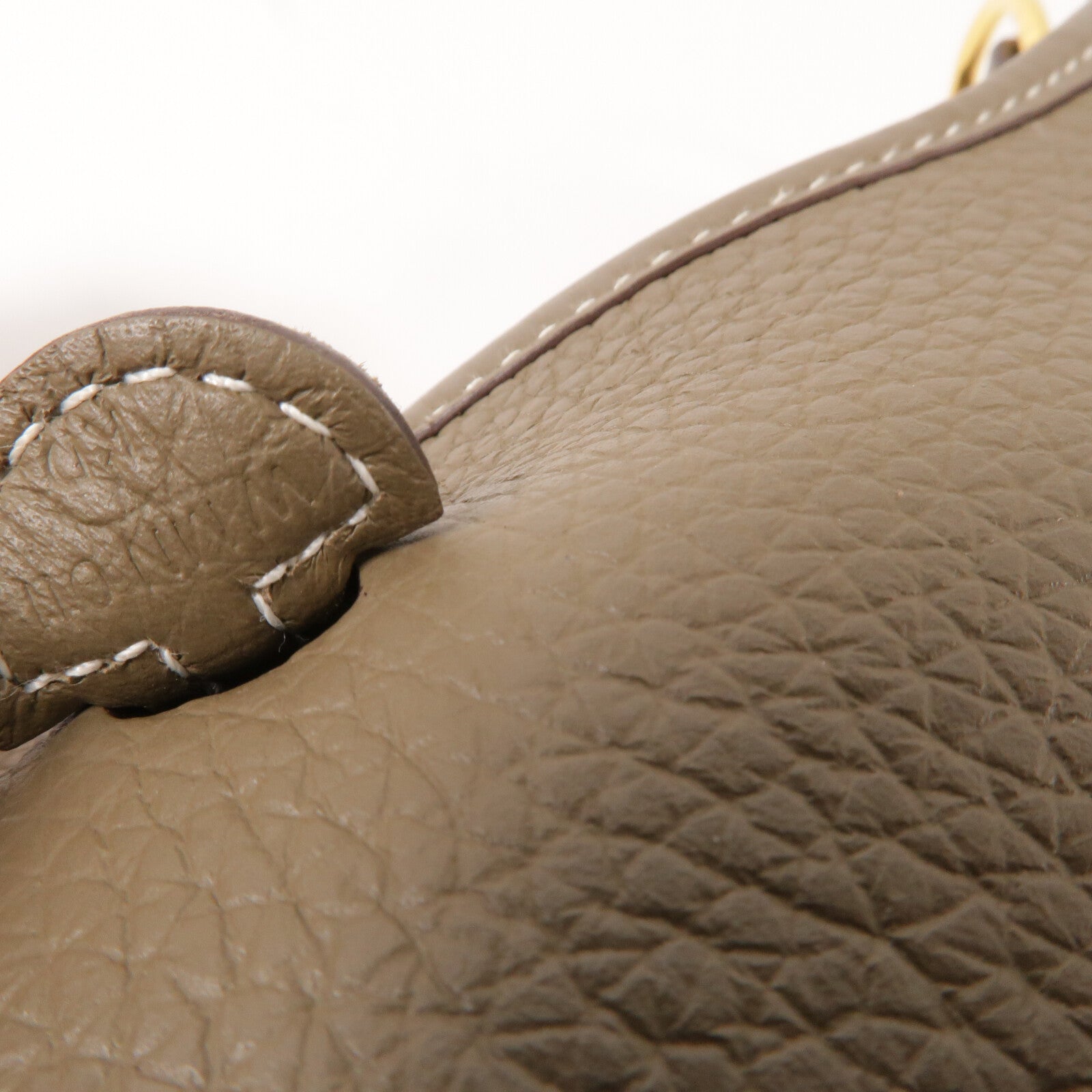 HERMES Clemence皮革Evelyne TPM肩背袋Etoupe