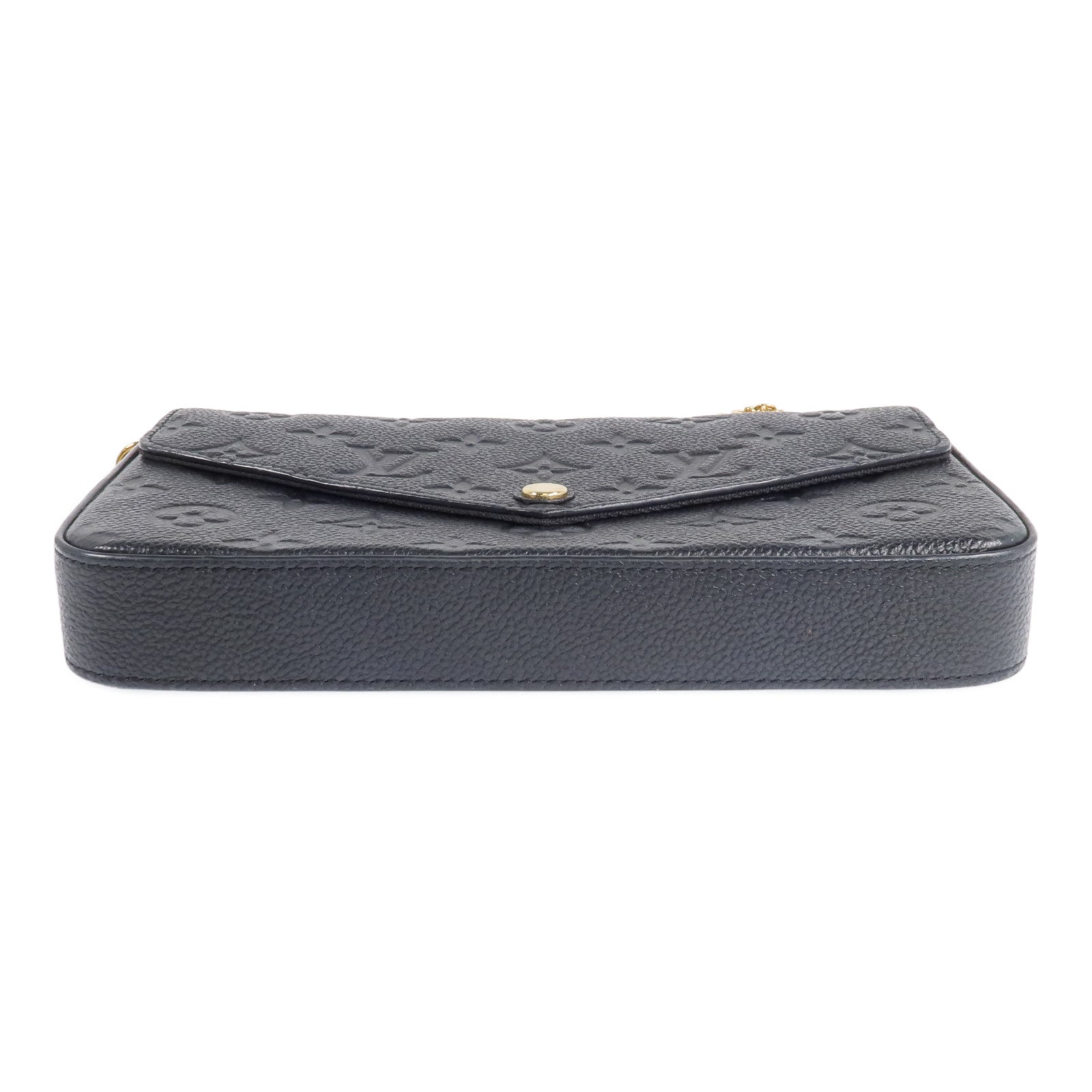 LOUIS VUITTON Monogram Empreinte Felicie Pochette金扣鏈帶肩背袋