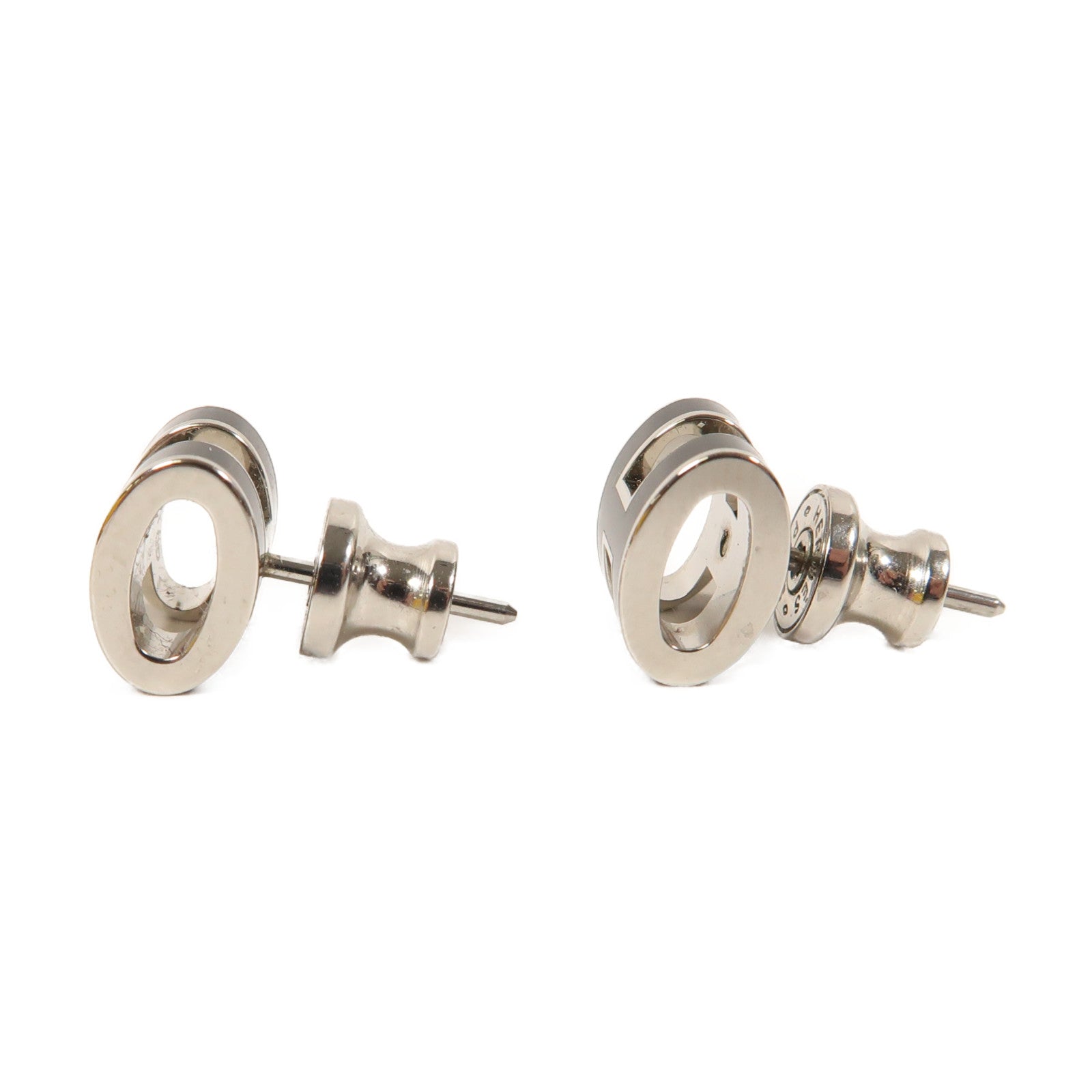 HERMES 金屬Mini Pop Earrings耳環黑色
