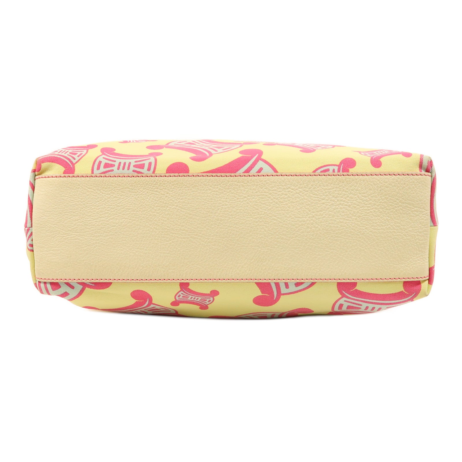 CELINE 帆布Macadam Tote銀扣肩背袋