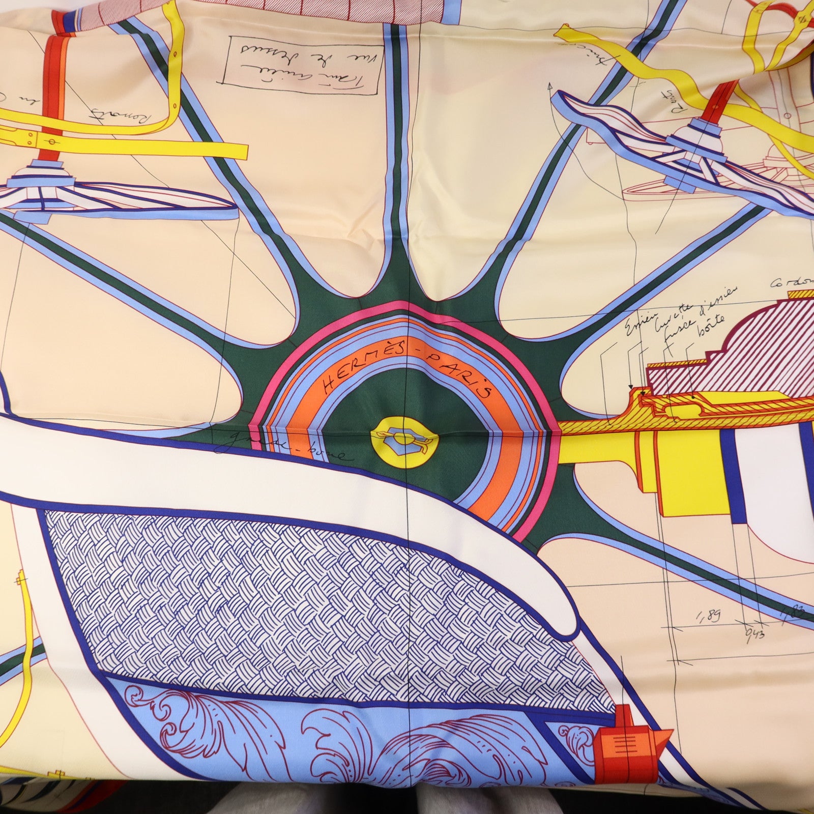 HERMES 絲質Scarf 140X140絲巾