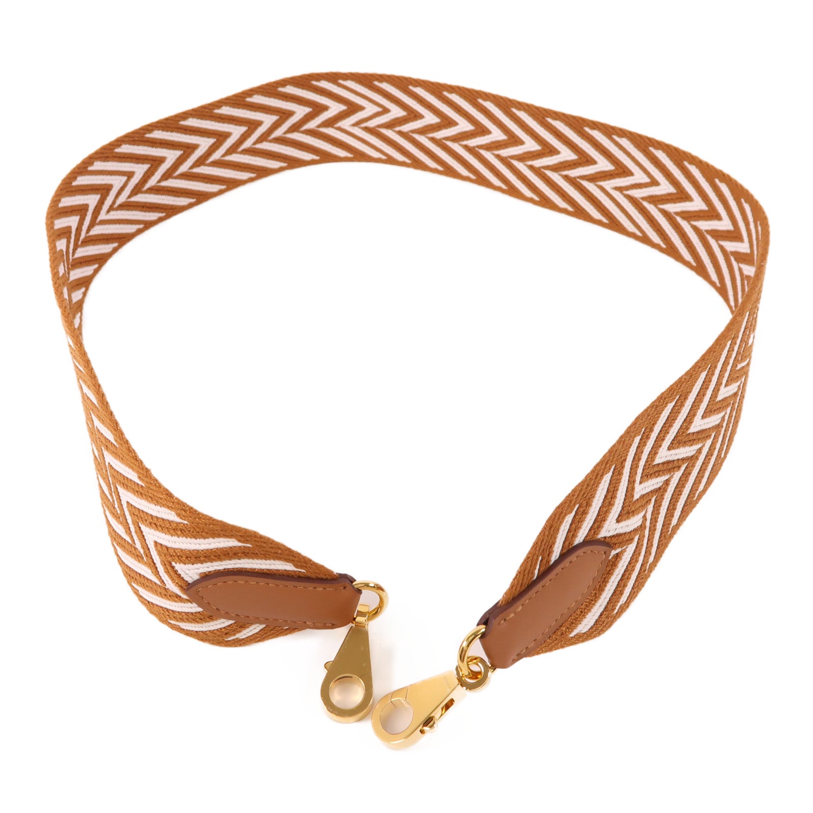 HERMES 帆布Shoulder Strap金扣肩背帶