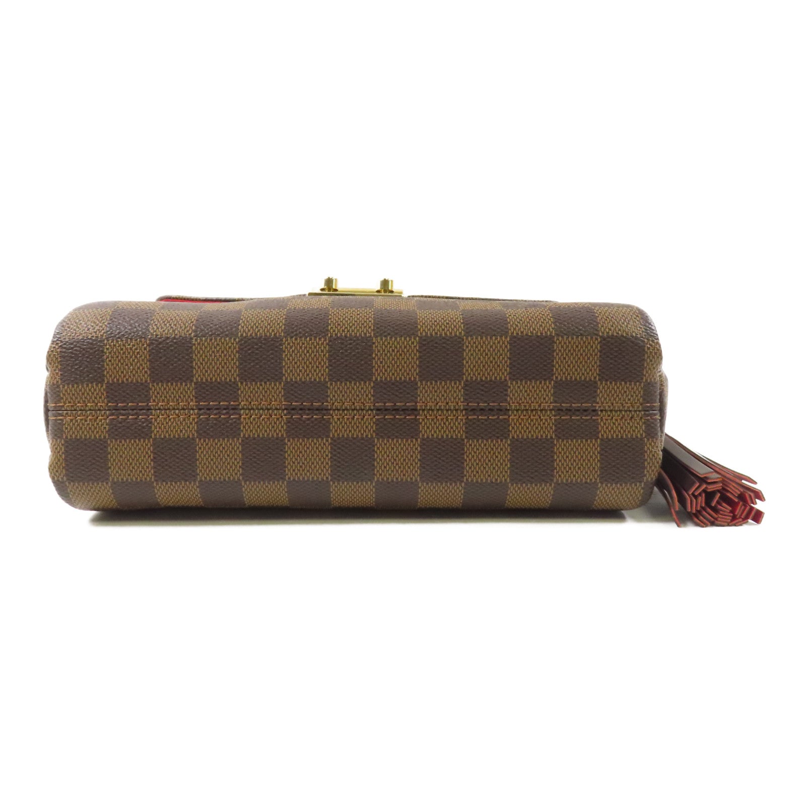 LOUIS VUITTON Damier Croisette金扣手挽袋
