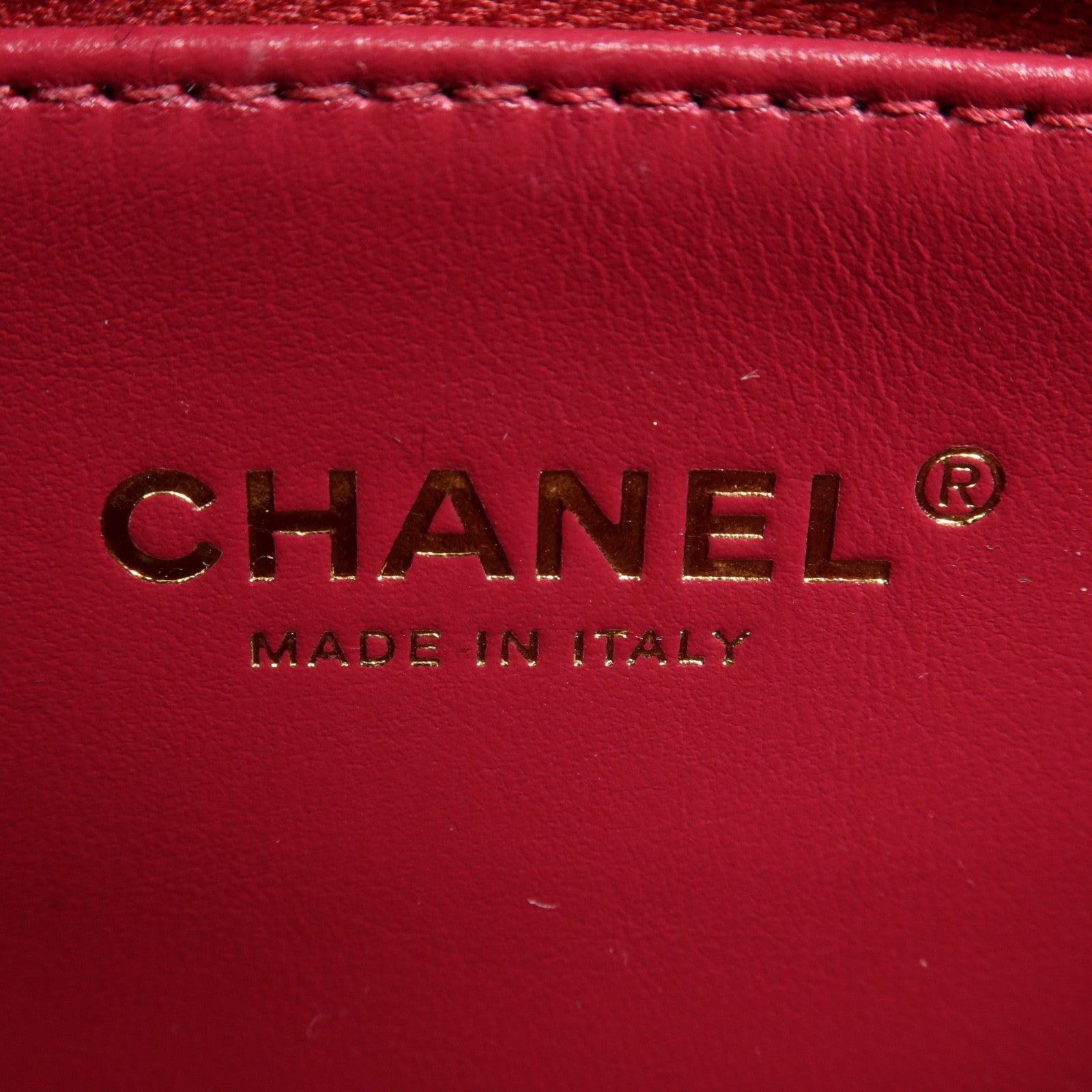 CHANEL 牛皮皮革Chain Shoulder金扣手挽肩背兩用袋