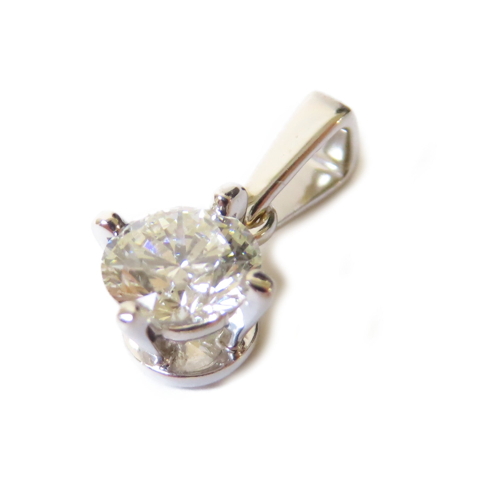 JEWELRY 18K白金/0.35ct鑽石Diamond Pendant Top吊墜頭扣