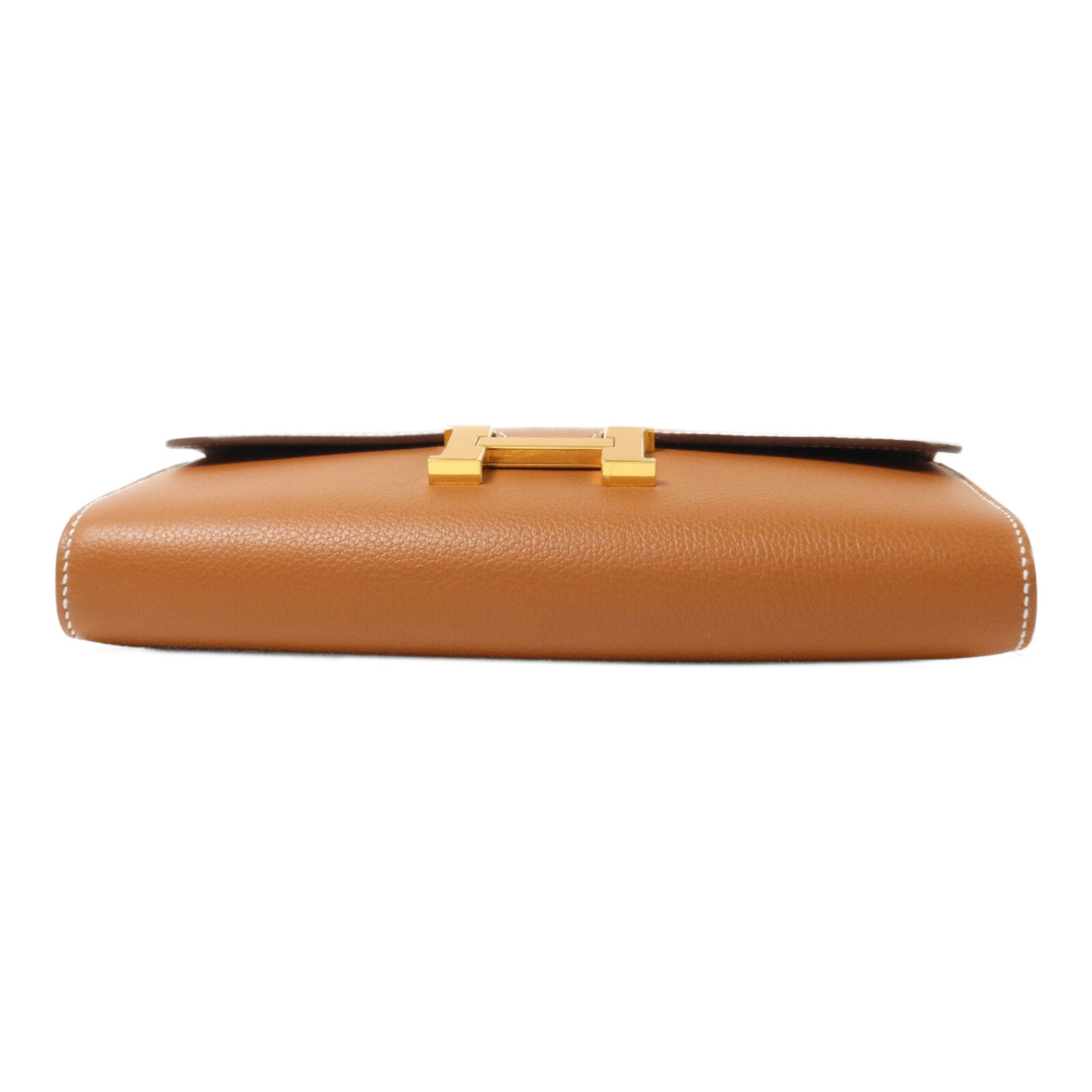 HERMES Evercolor皮革Constance To Go肩背袋Gold