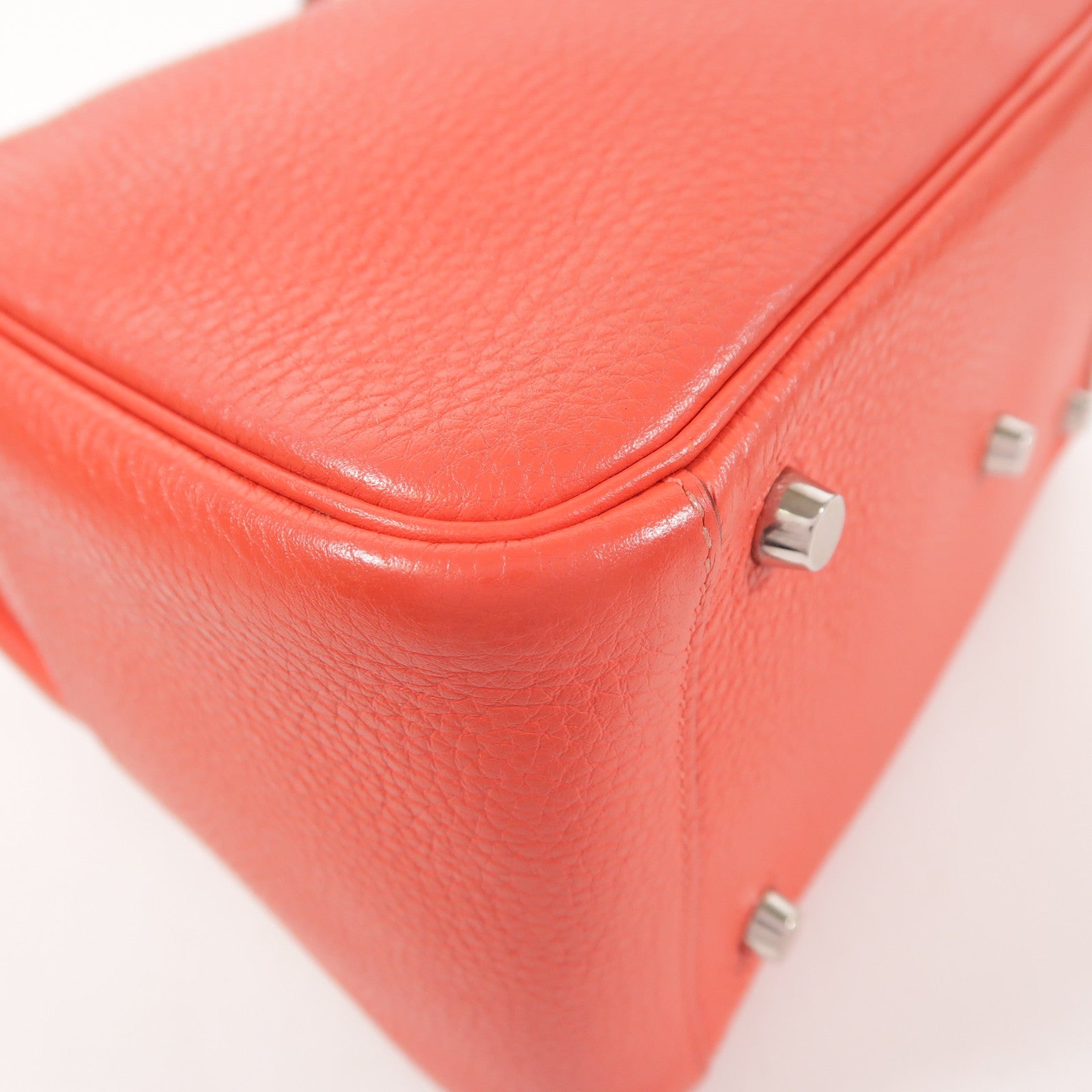 HERMES Clemence皮革Lindy 26銀扣手挽肩背兩用袋