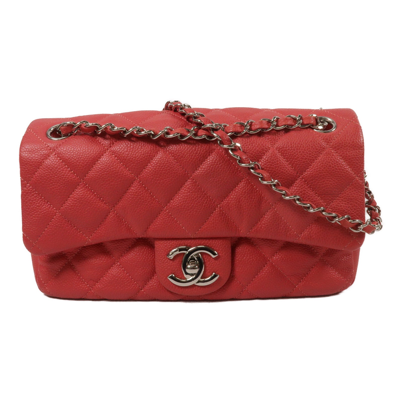CHANEL 牛皮皮革Chain Shoulder鏈帶肩背袋