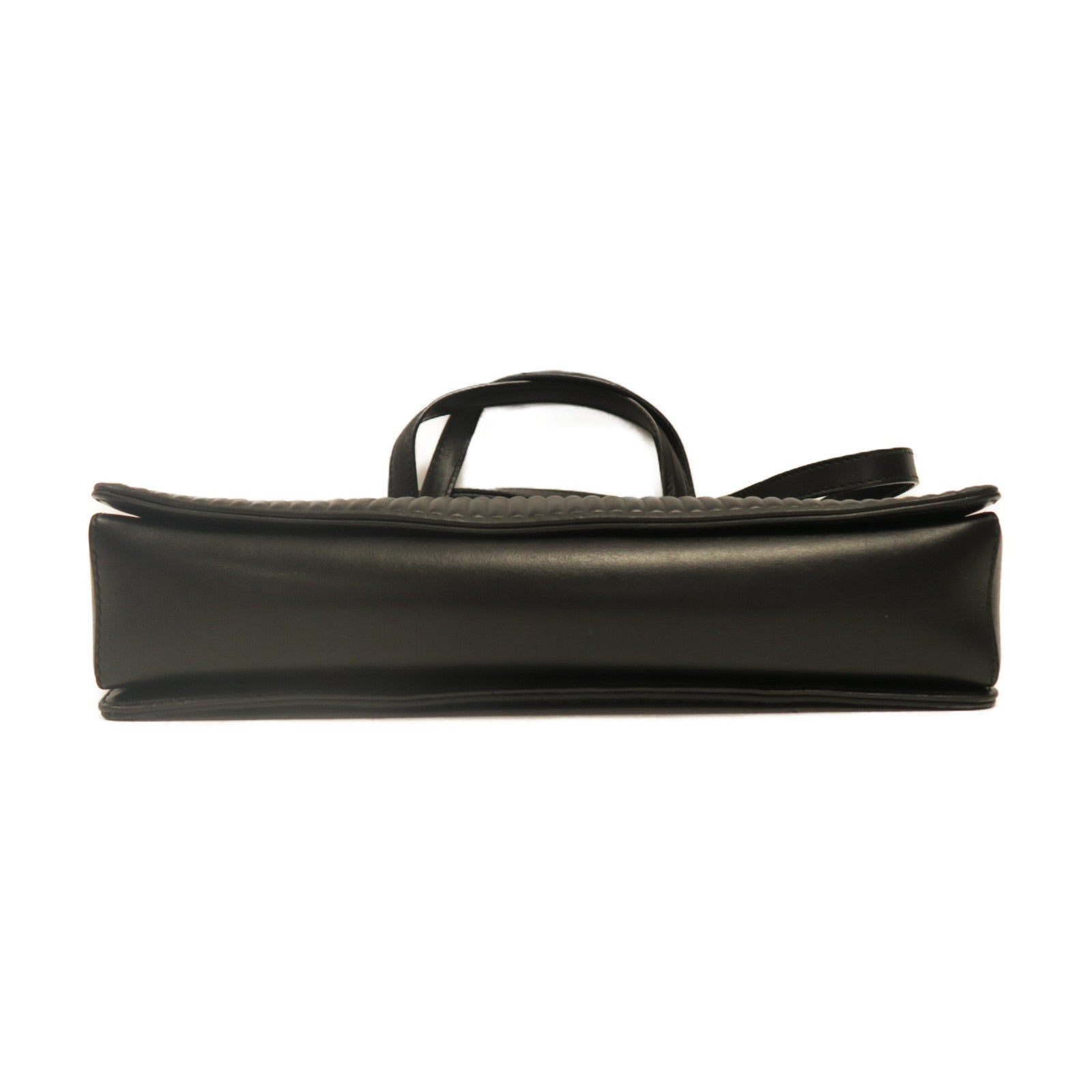 Salvatore Ferragamo 【激減優惠】牛皮皮革Shoulder Bag金扣手挽肩背兩用袋黑色