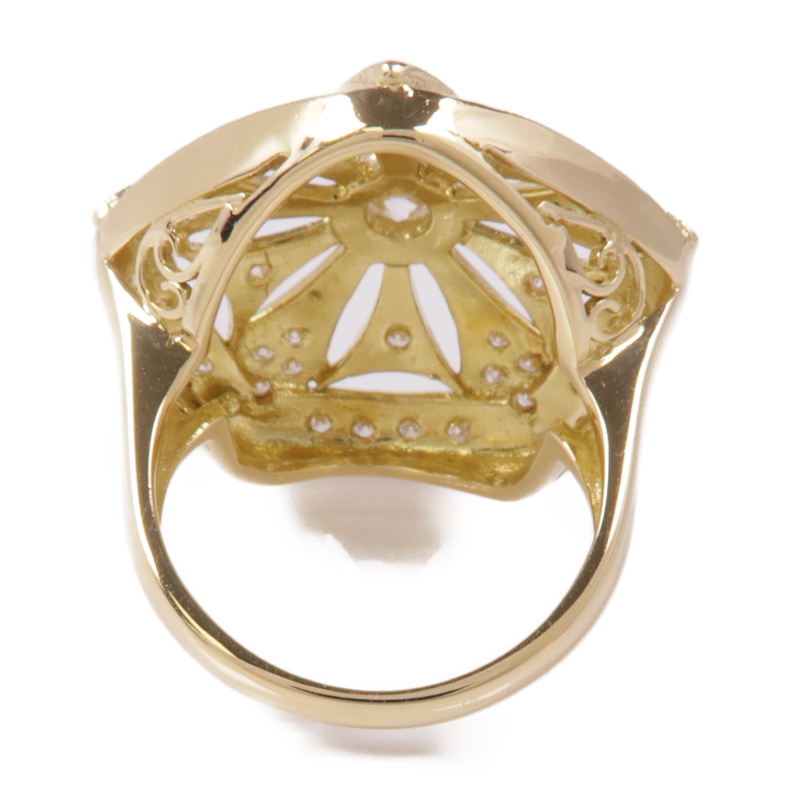 JEWELRY Diamond Ring 18K Yellow Gold US#6.25