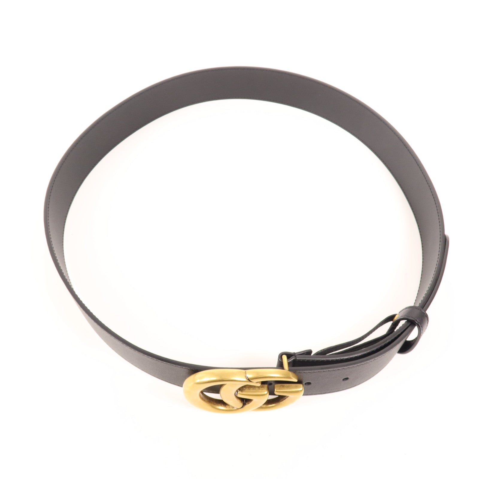 GUCCI 牛皮皮革Belt金扣皮帶