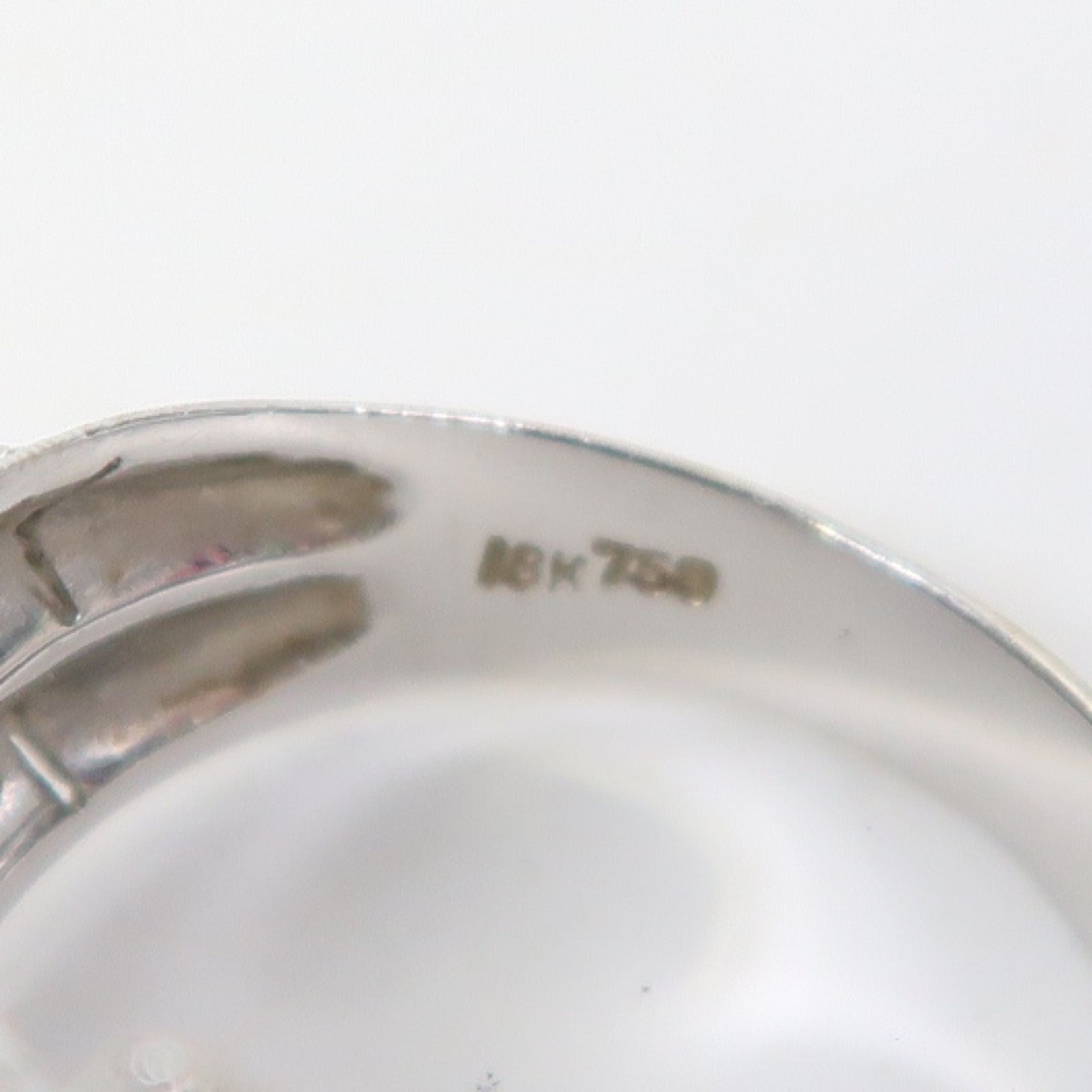 JEWELRY 【激減優惠】18K白金Pearl Ring珍珠戒指US#6
