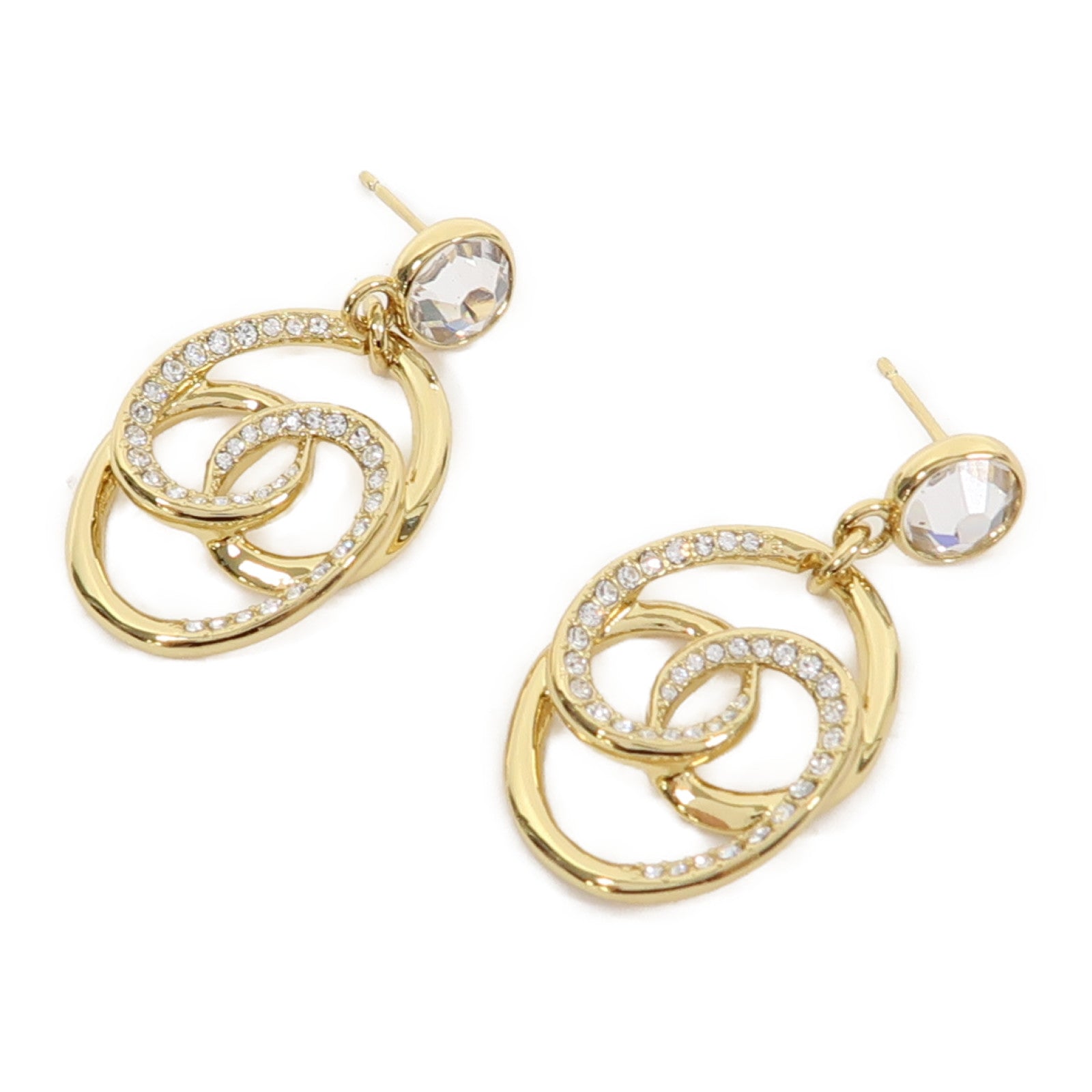 CHANEL 金屬Earrings耳環金色